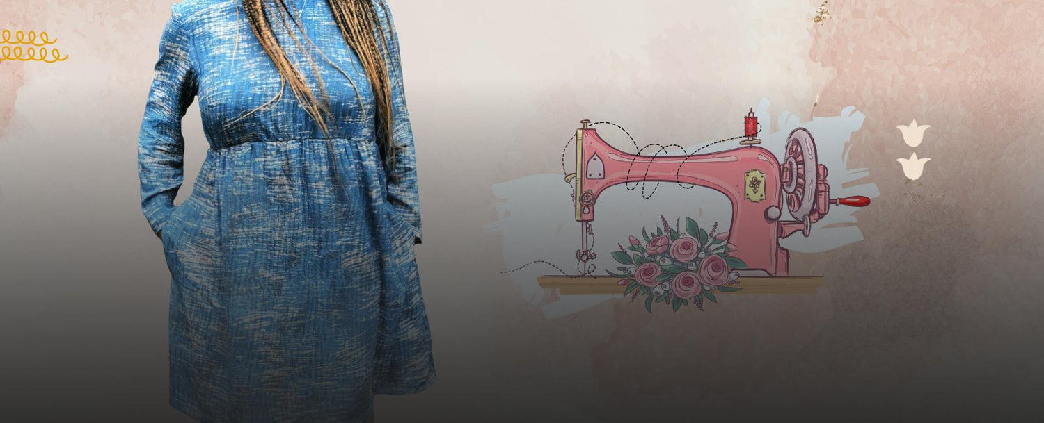 Find out how Miranda made the most Comfortable Indigo Dress? - Fabriclore