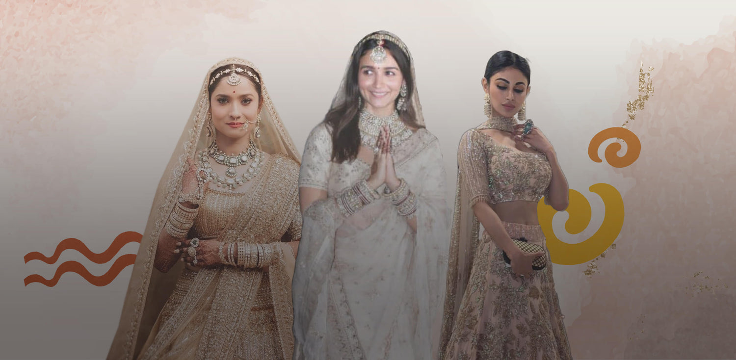 Celebs Who Wore Ivory-Colored Dresses For Their Wedding