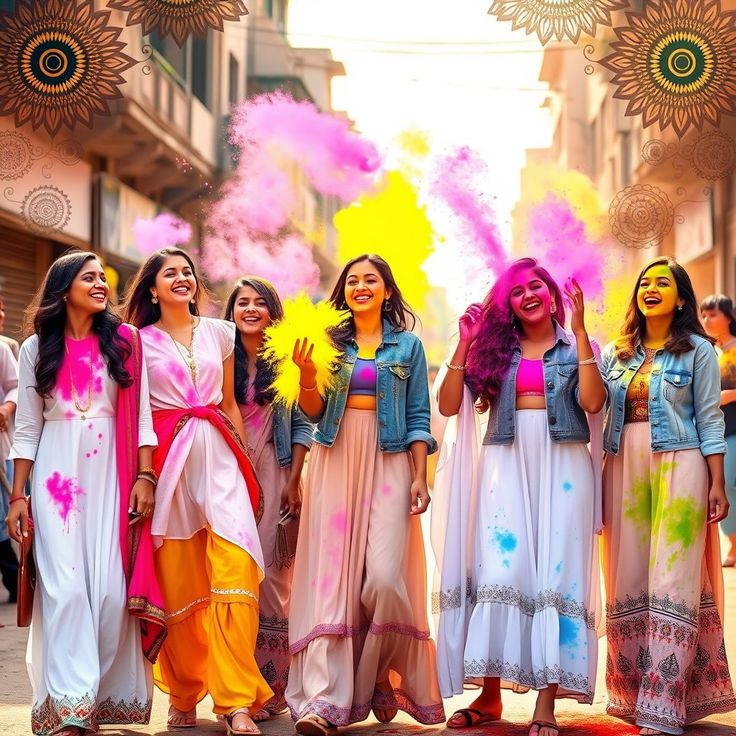Fabrics to Wear for a Colorful and Auspicious Holi - Fabriclore