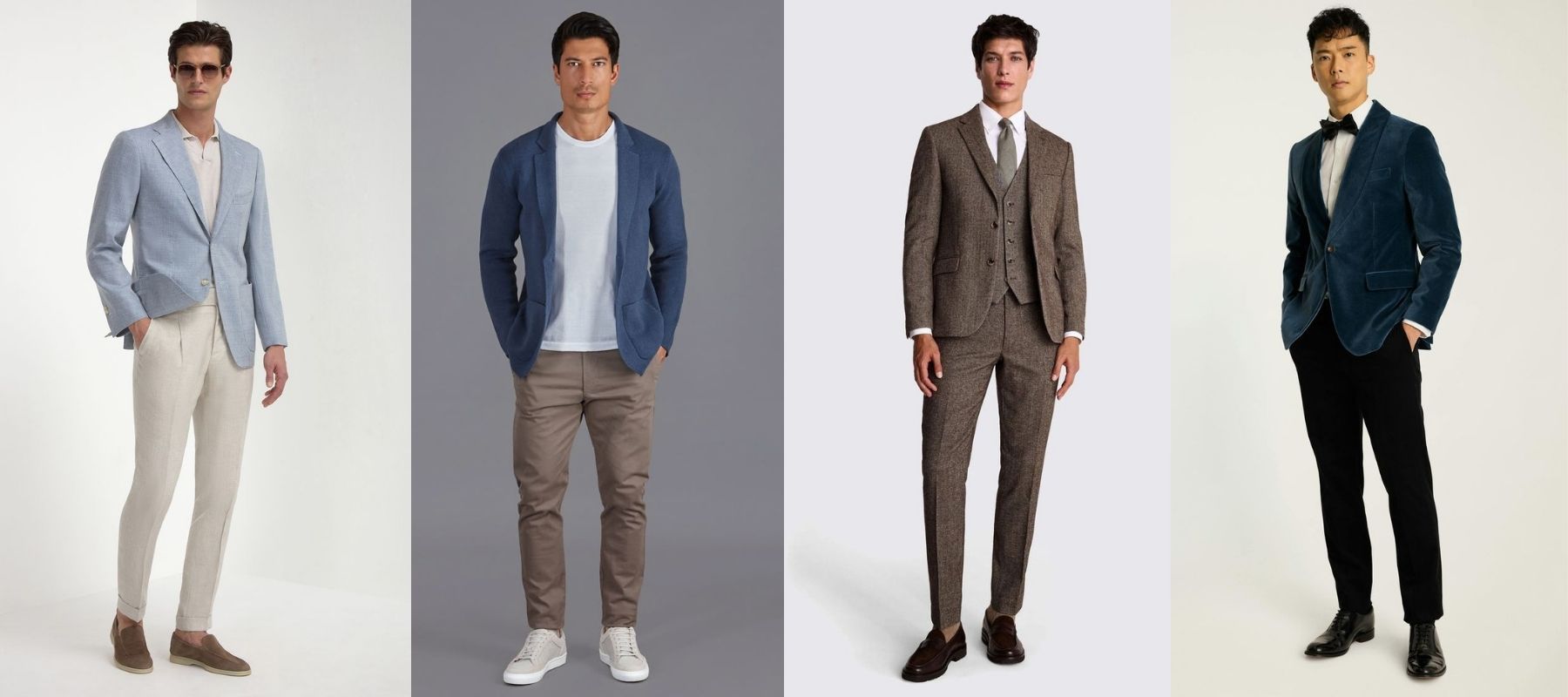 Men's Coats and Blazers based on Fabrics and Seasons