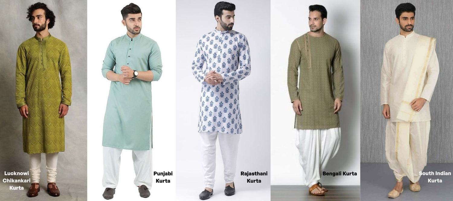 Men’s Kurta Based on Regional and Cultural Variation