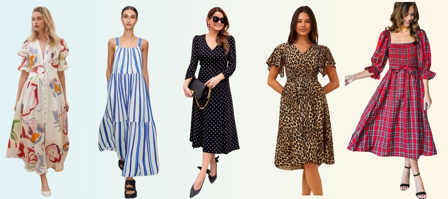 Women's Dresses Based on Prints and Patterns