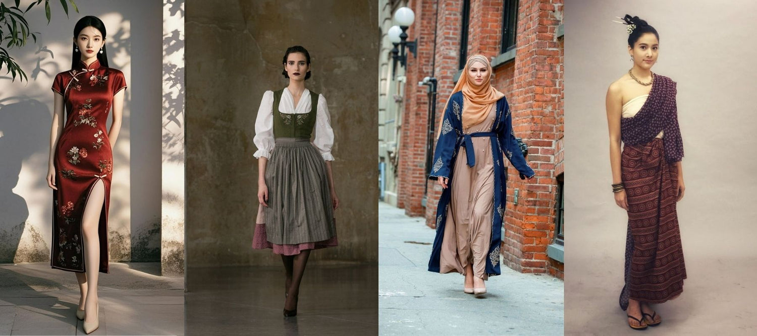 Women's Dresses Based on Regional and Cultural Styles - fabriclore