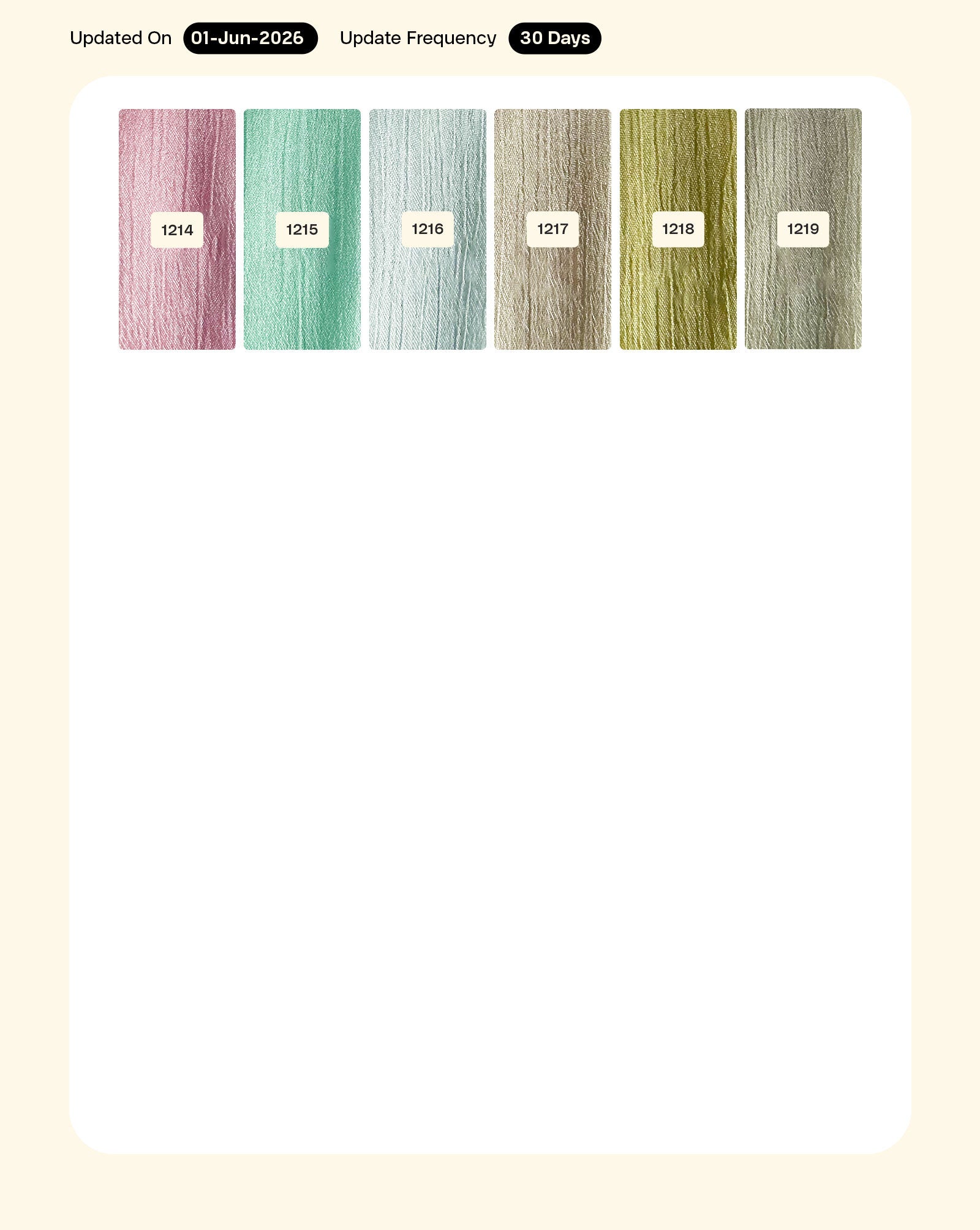 Poly Chinnon Mill Dyed Fabric 44"