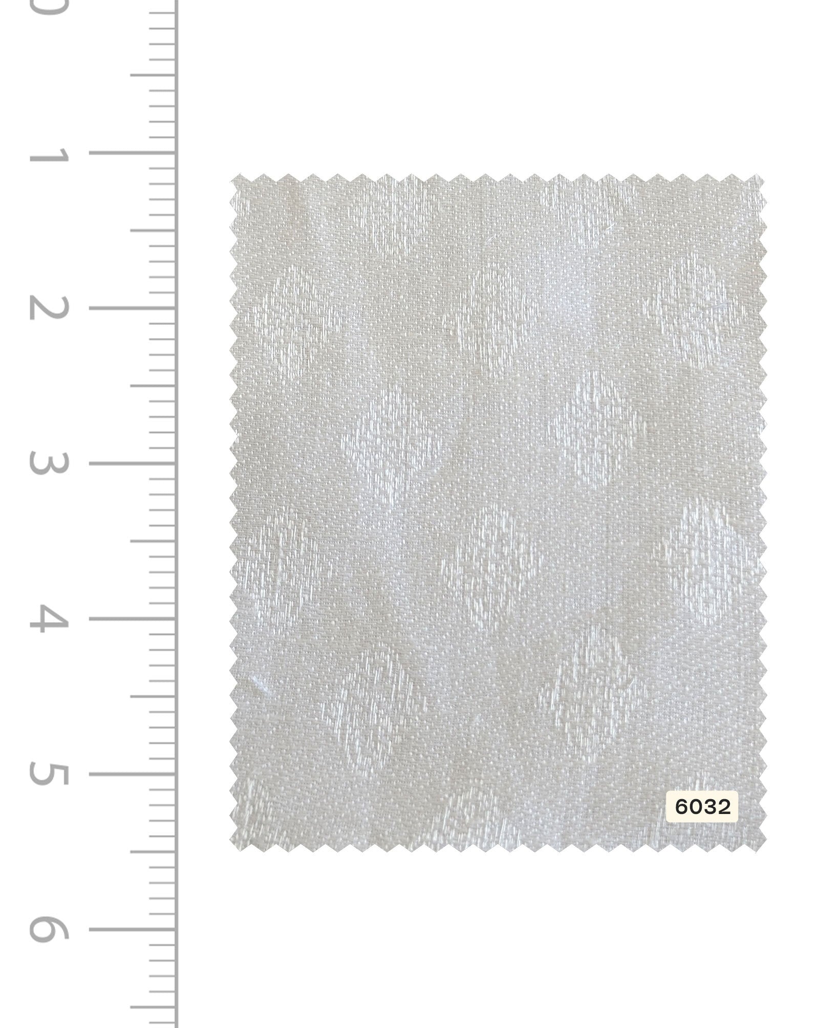 White 60 Lea Pure Jacquard Linen Fabric 58"
