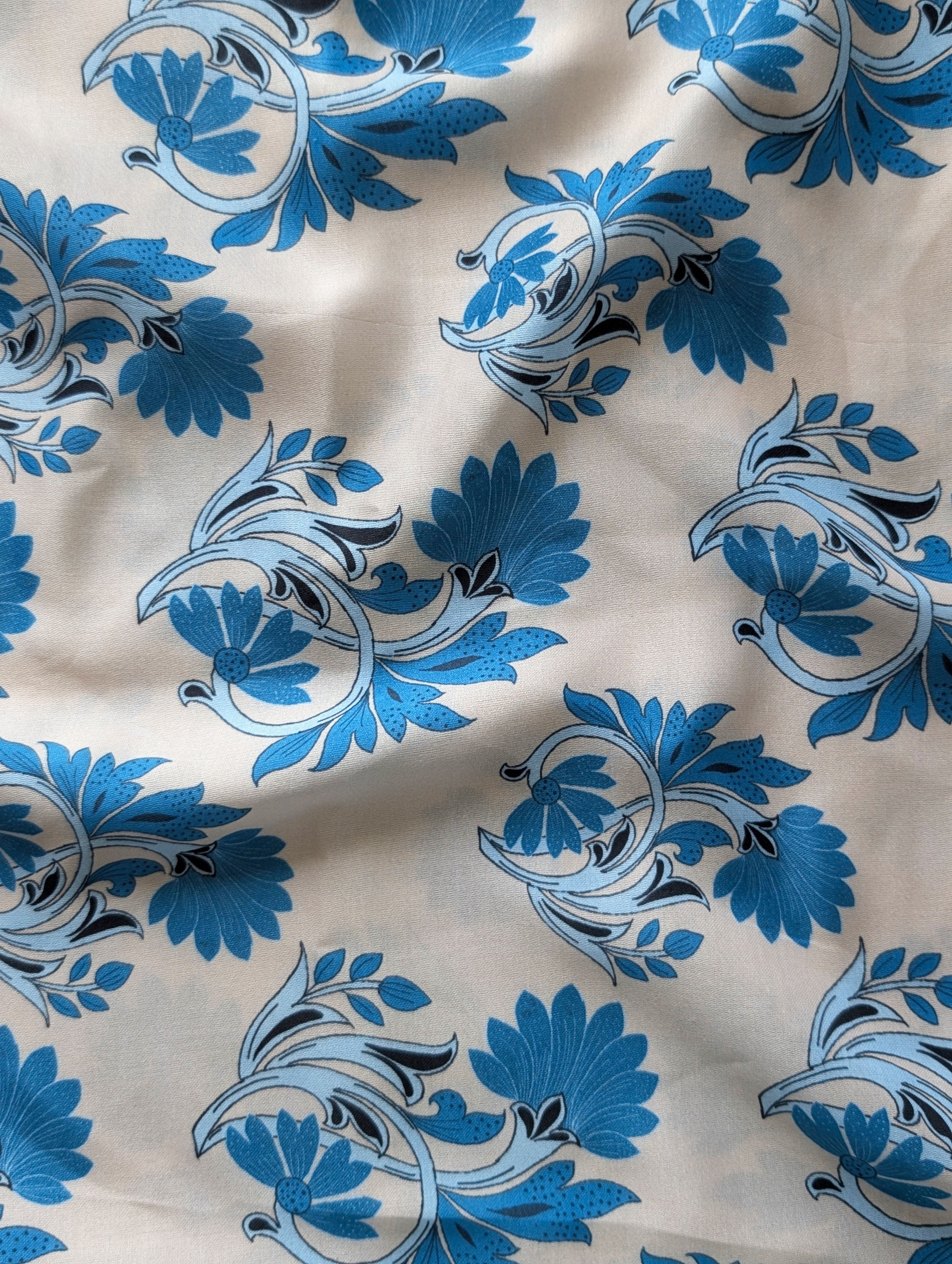 Digital Print Poly Jam Satin Fabric 10 kg