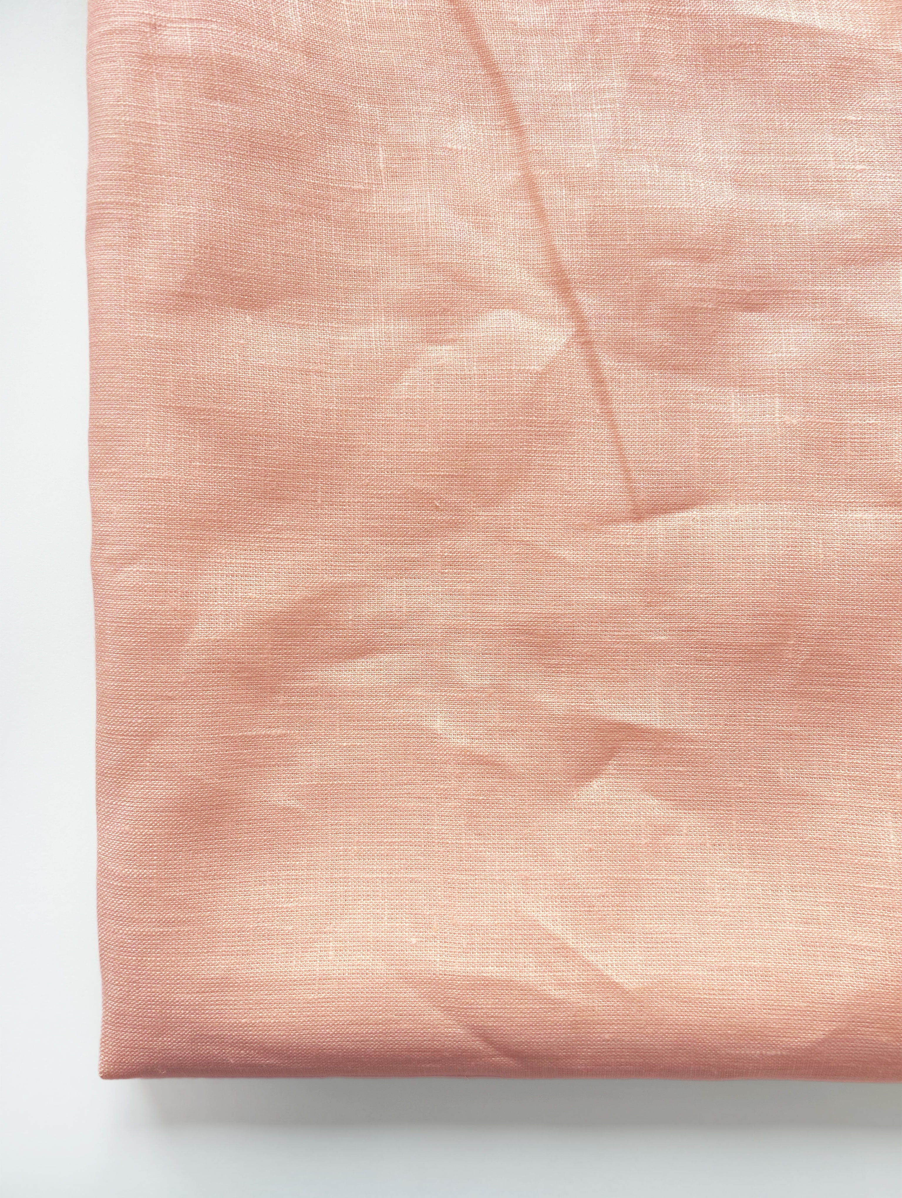 Light Orange Dyed 40 Lea Pure Linen Mill Dyed Fabric 58"