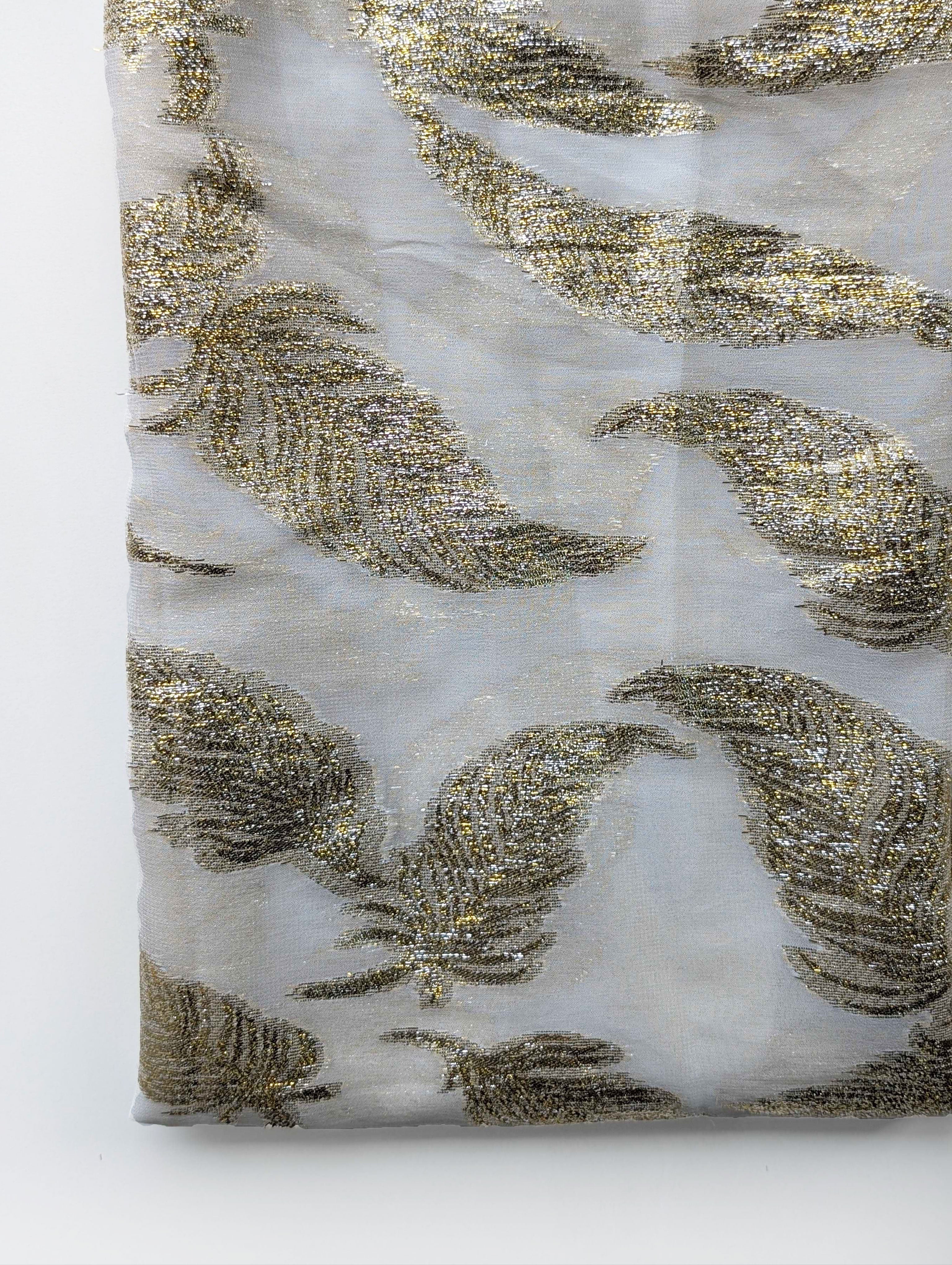 100 Gram Viscose Georgette Jacquard Fabric 54"