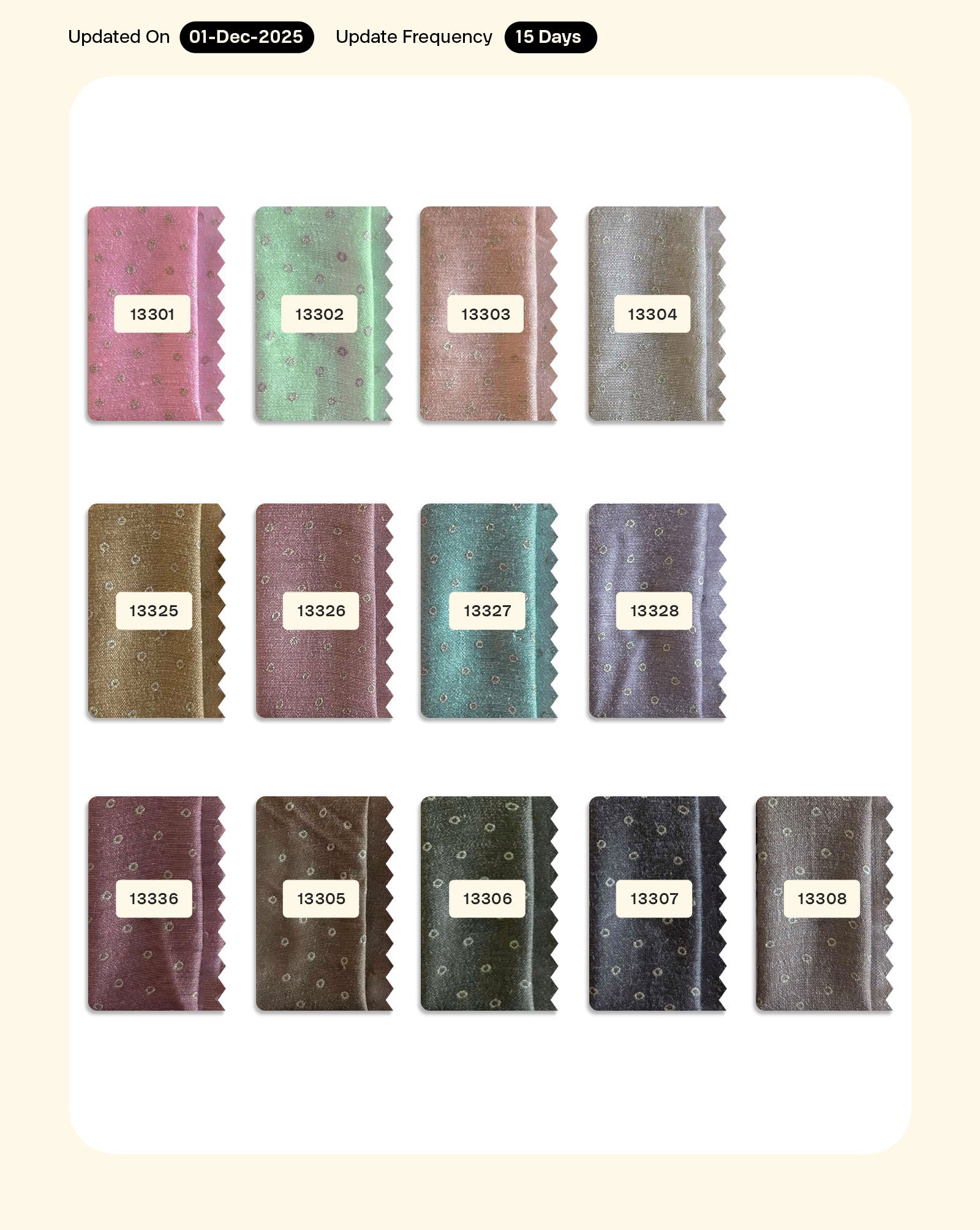 Poly Foil Chanderi Fabric - 16 kg