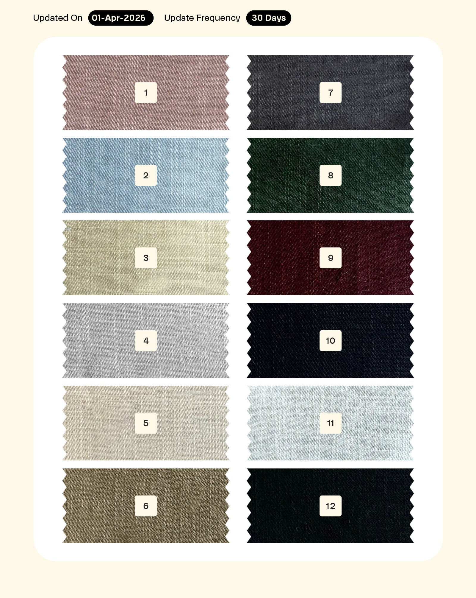 20s Double Sided Cotton Slub Twill Mill Dyed Fabric 57"