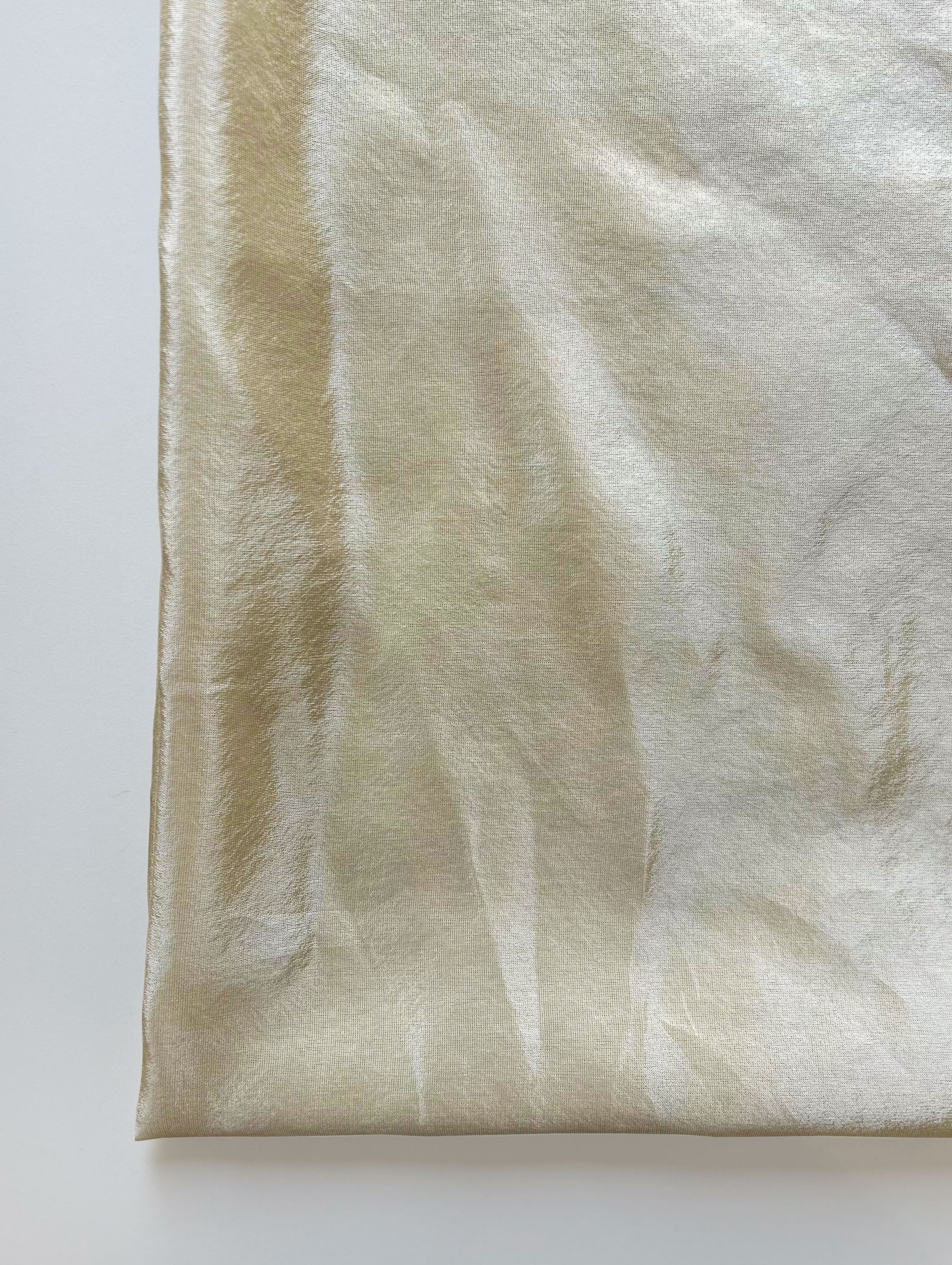 60 Gram Viscose Gold Tissue Fabric ( Swatch 10x12" )