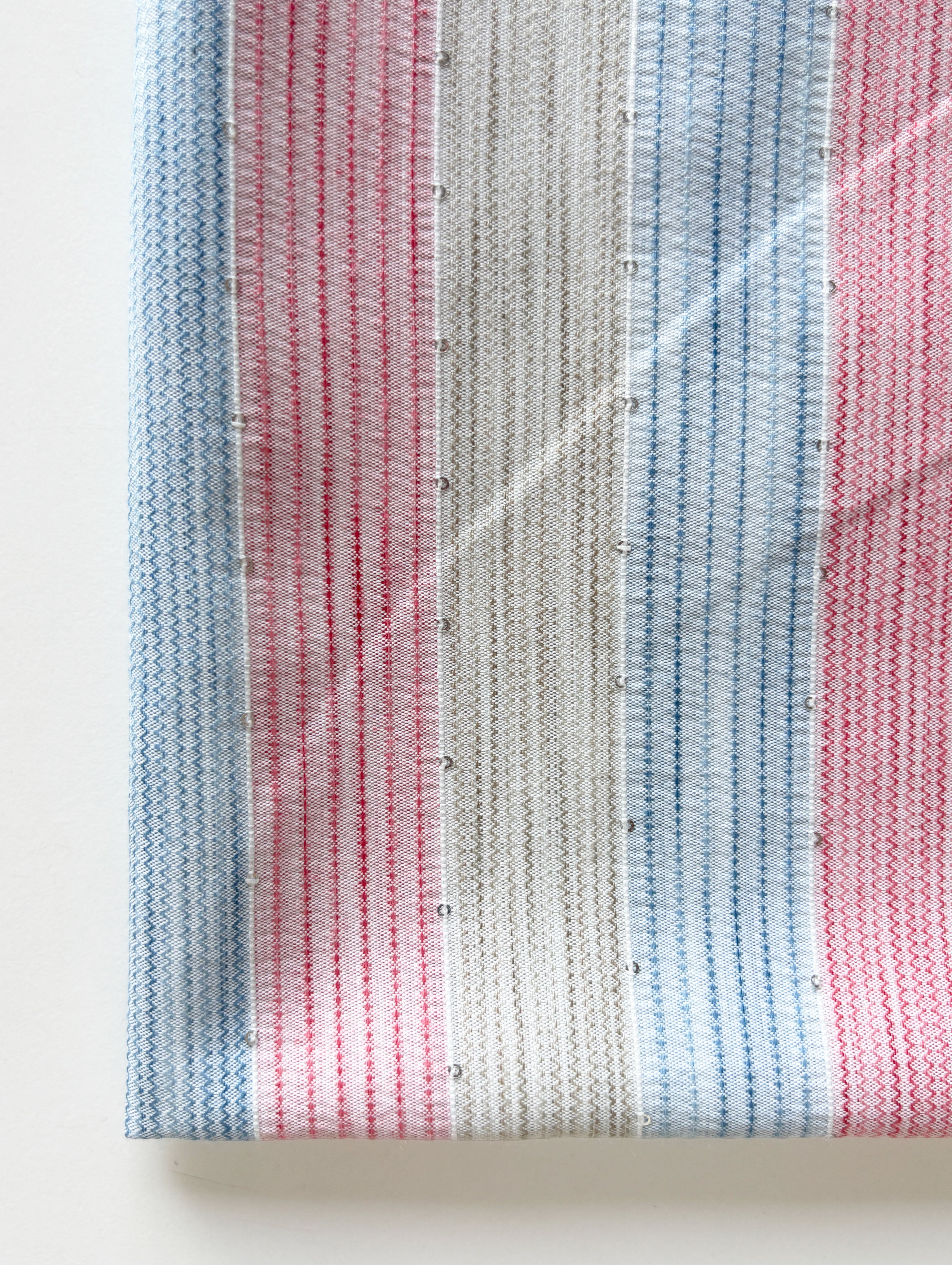 Loom Textured Blended Viscose Sequins Yarn Dyed Fabric 60"