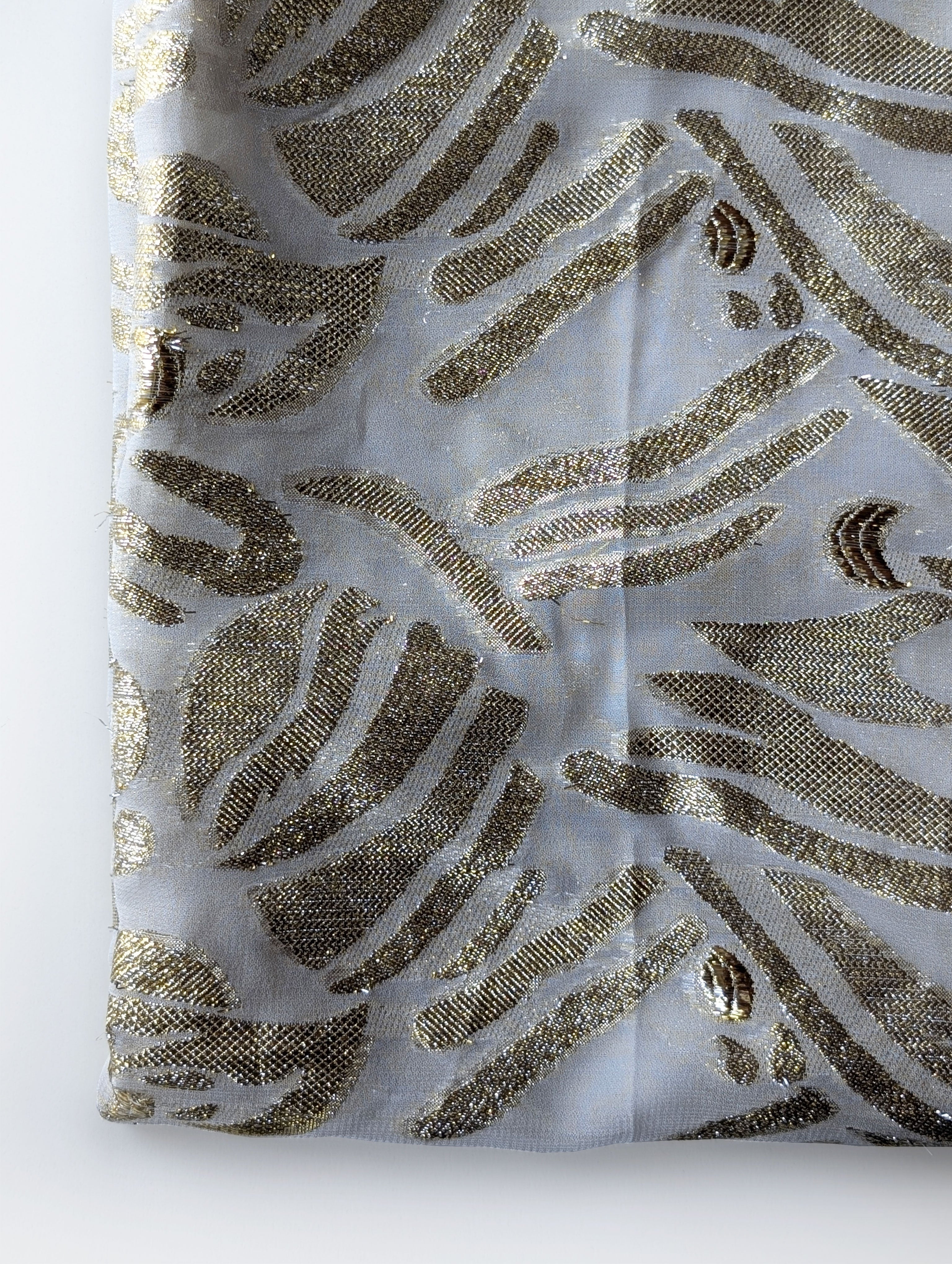 105 Gram Viscose Georgette Jacquard Fabric 54" - ( Swatch 10x12" )