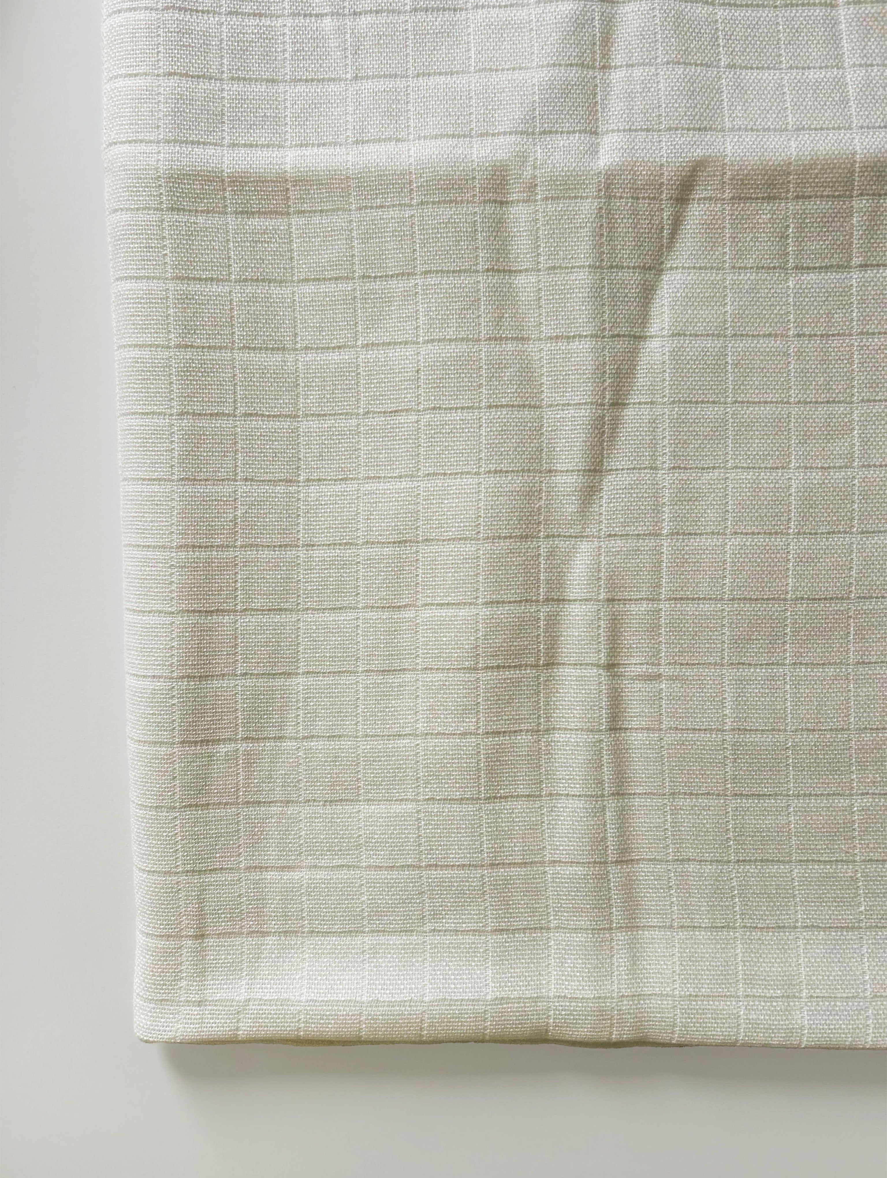 Cotton Bamboo Double Cloth Checks Fabric 56"