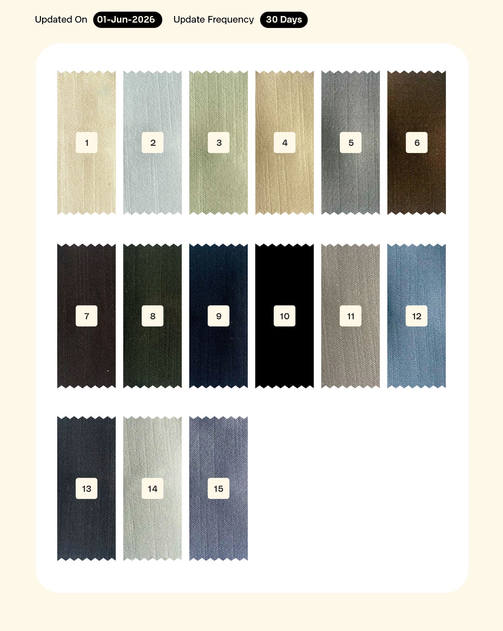 Cotton Slub Plain Mill Dyed Fabric 54"