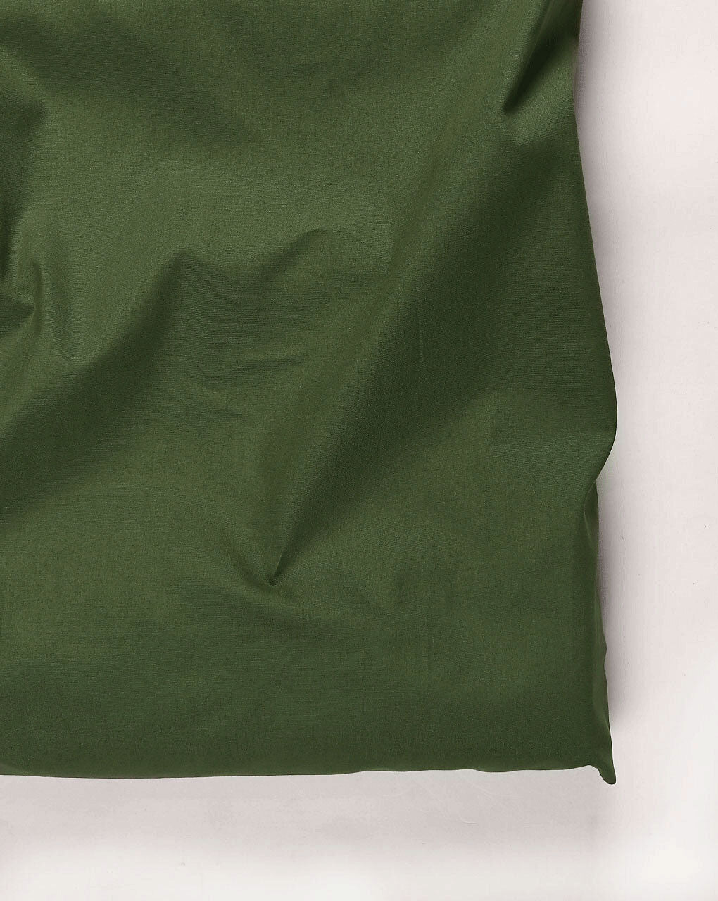 Green 40s Cotton Poplin Lafer Finish Mill Dyed Fabric 58"