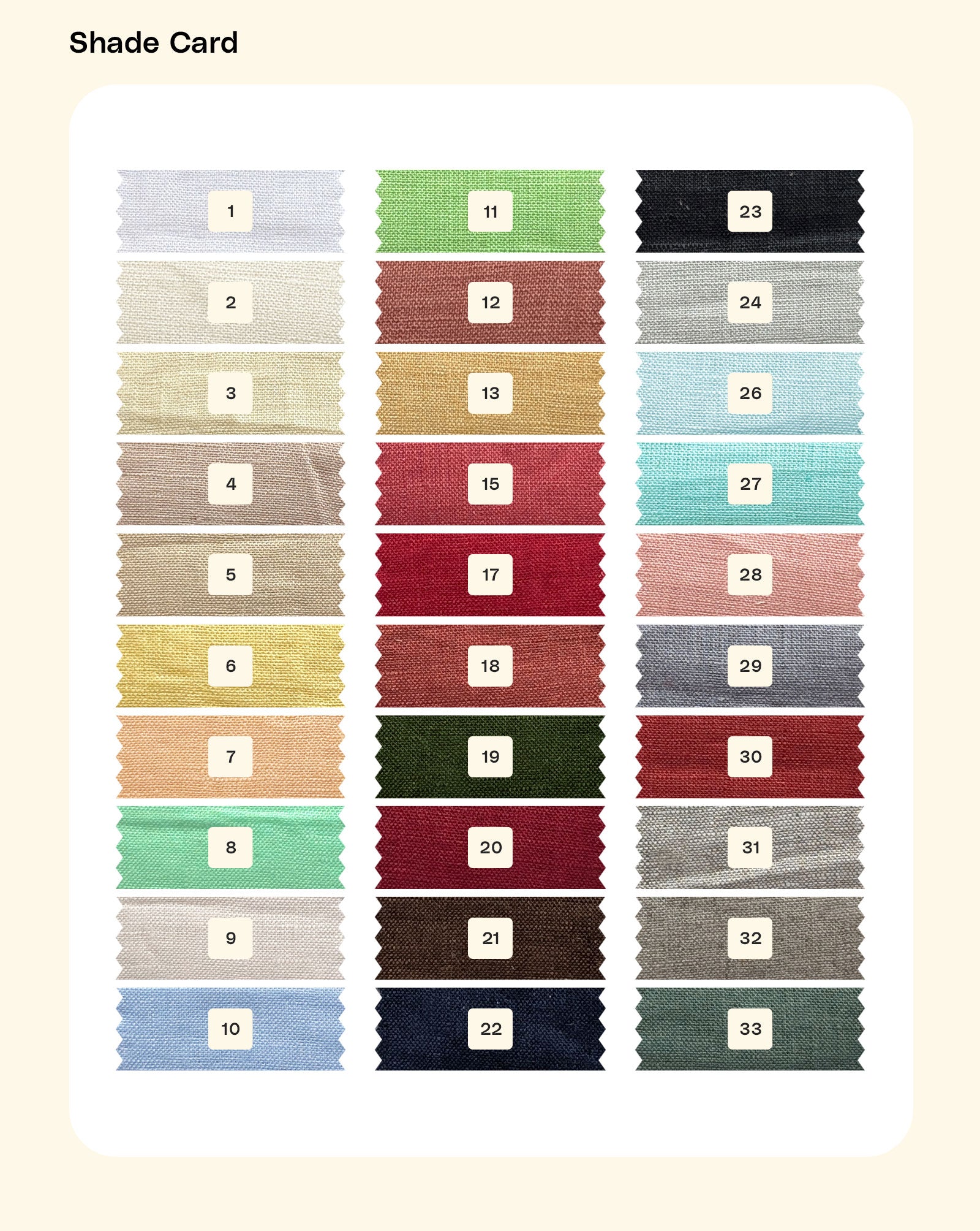 60 Lea Pure Linen Mill Dyed Fabric 58"