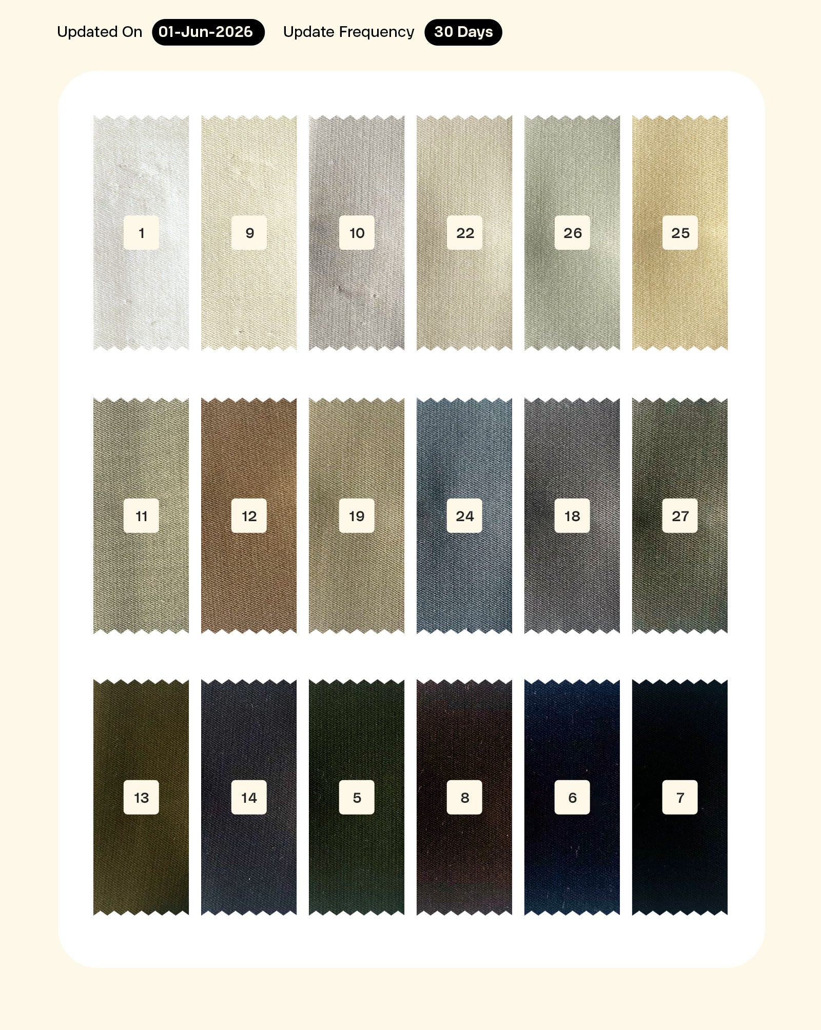 Cotton Satin Mill Dyed Fabric 54"