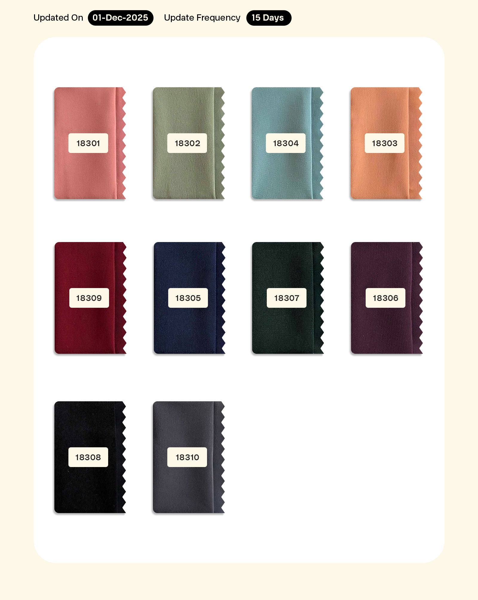 Poly Plain Fabric - 17.5 kg