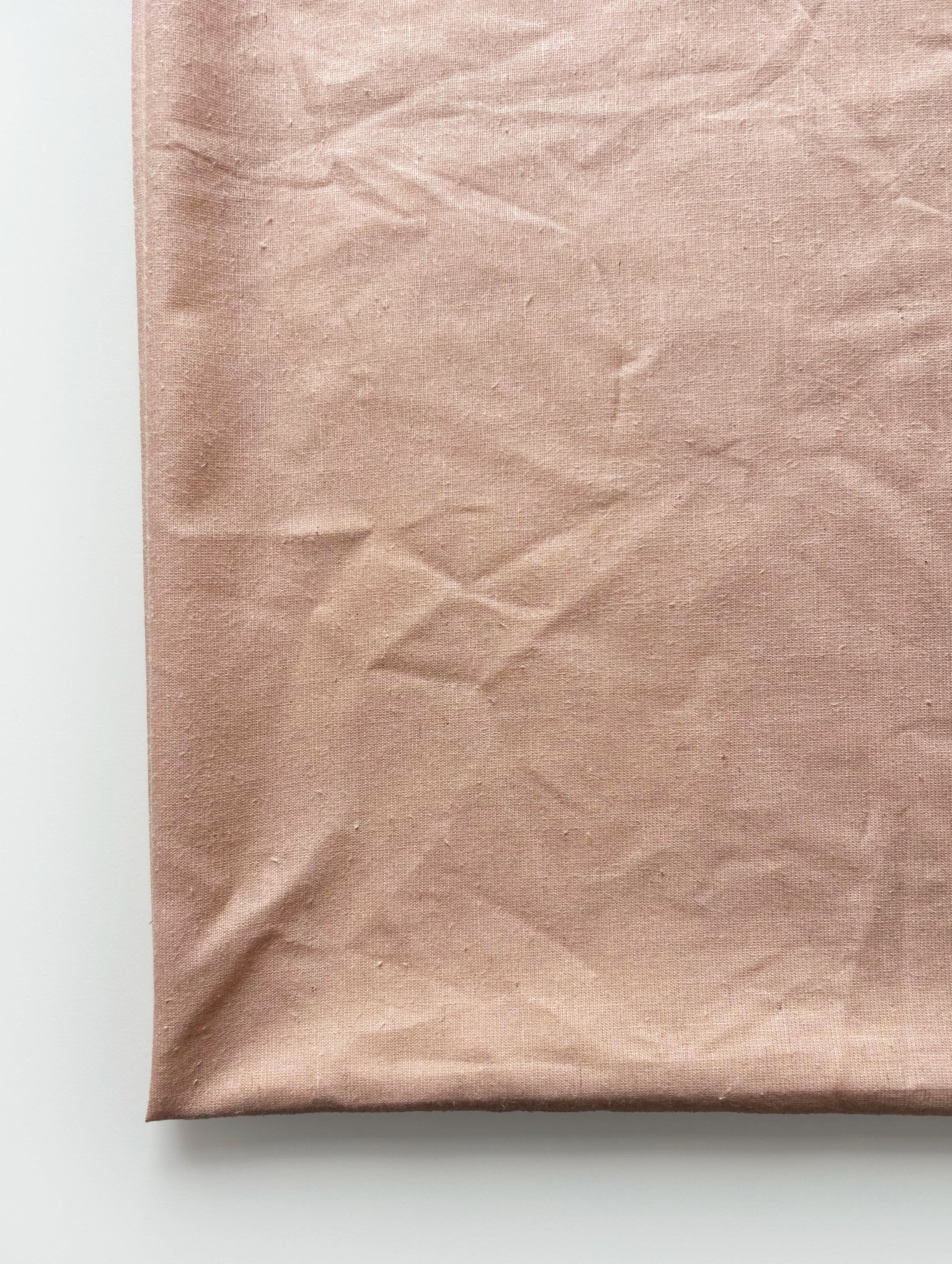 Orange Blended Cotton Neps Mill Dyed Fabric 58"