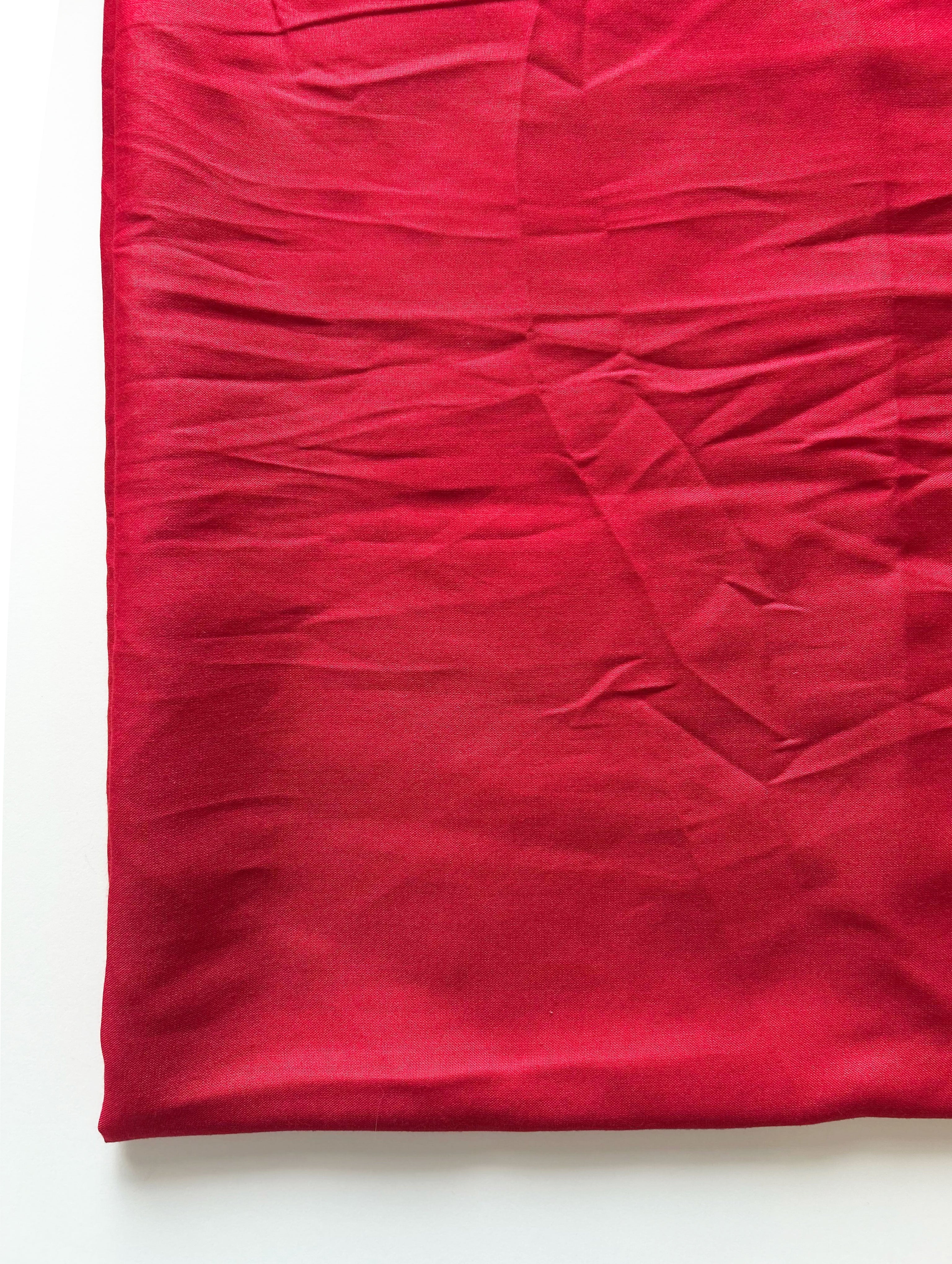 Red Dyed 30s (68 x 60) Birla Viscose Fabric