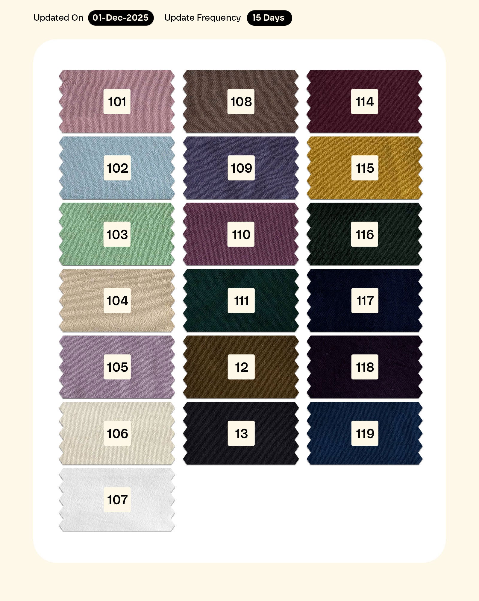 Poly Crepe Mill Dyed Fabric 58" - 19 kg