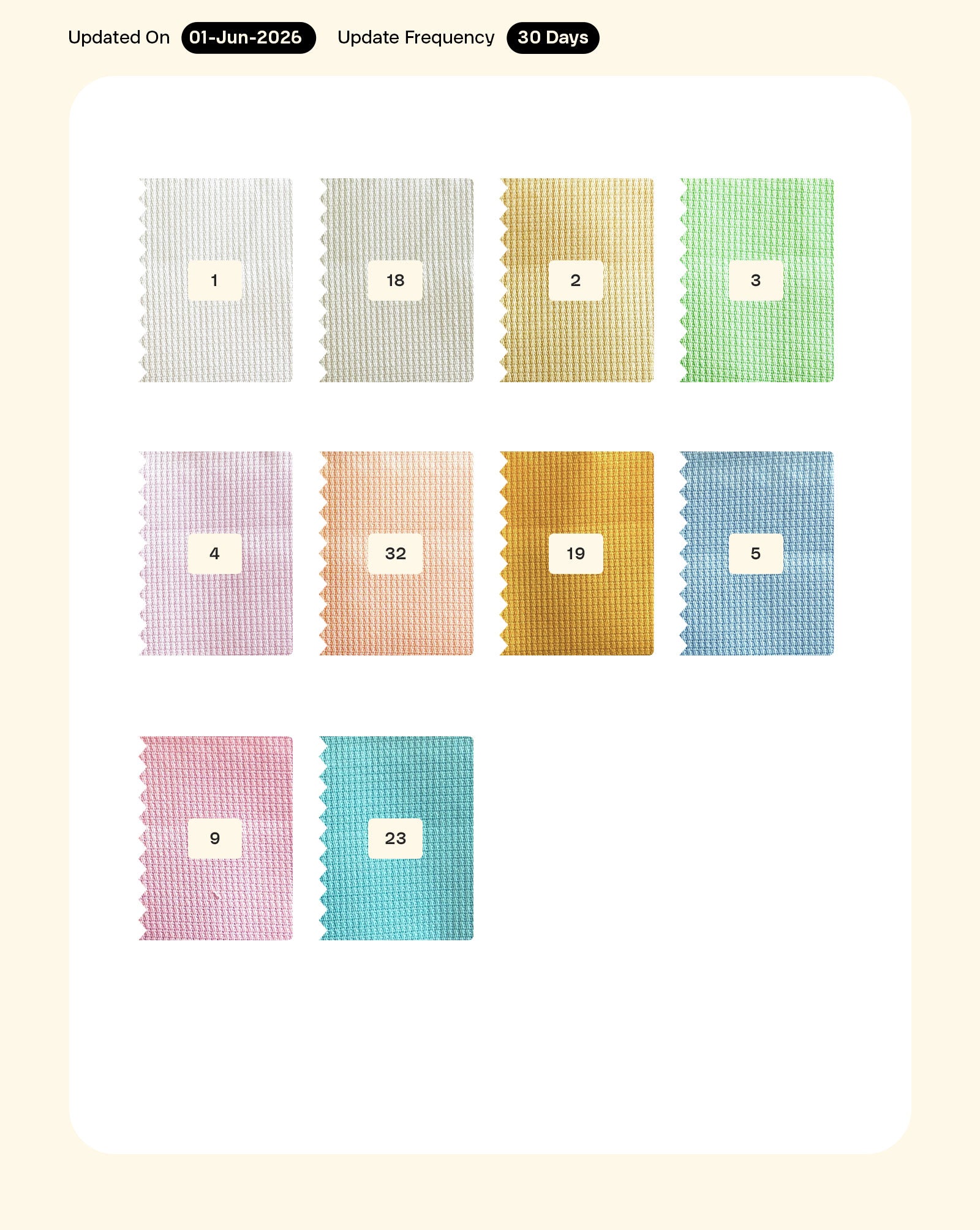 Cotton Dobby Shirting Mill Dyed Fabric 56"