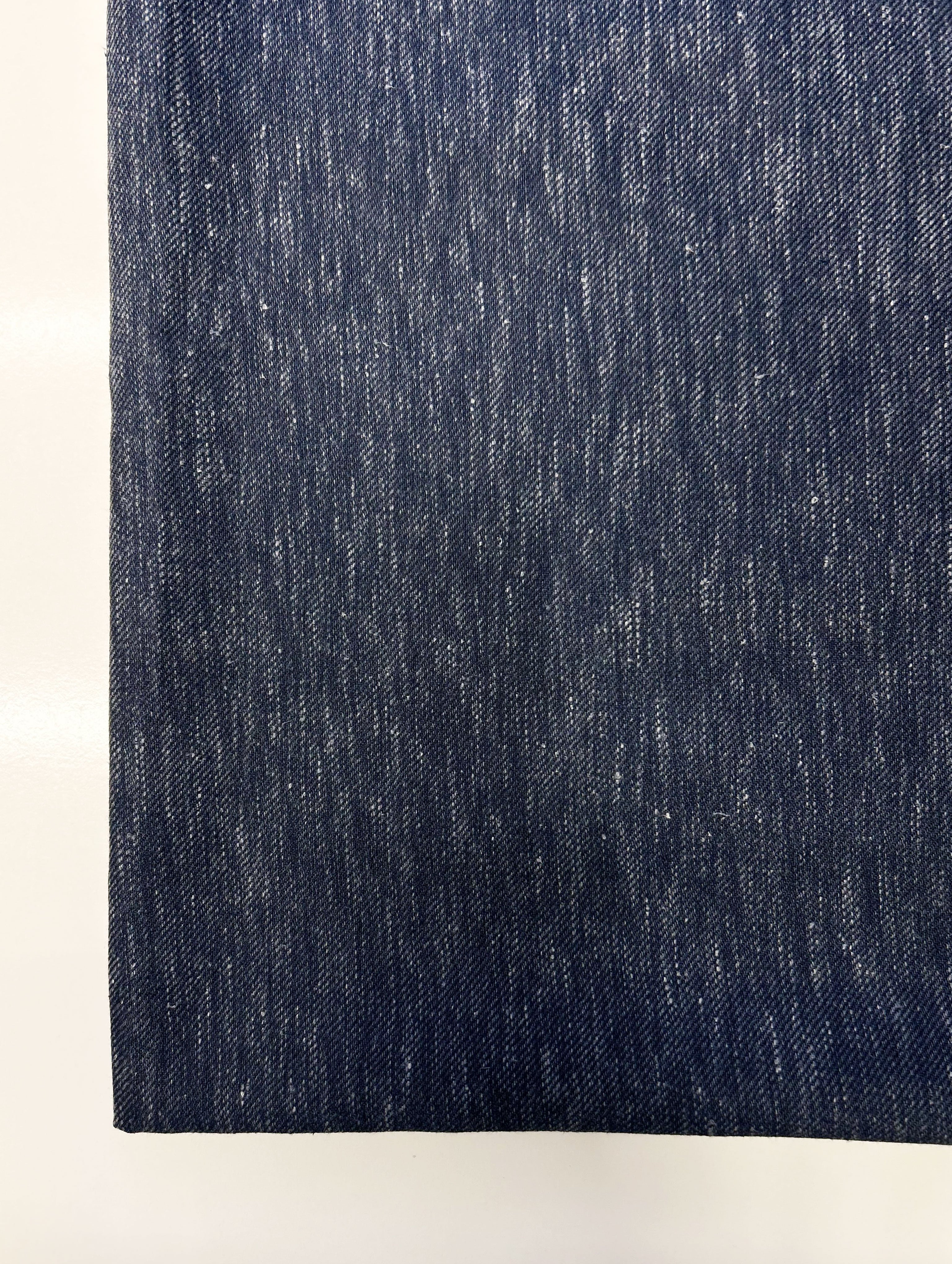 Blended Cotton Slub Yarn Dyed Twill Denim Fabric 58"