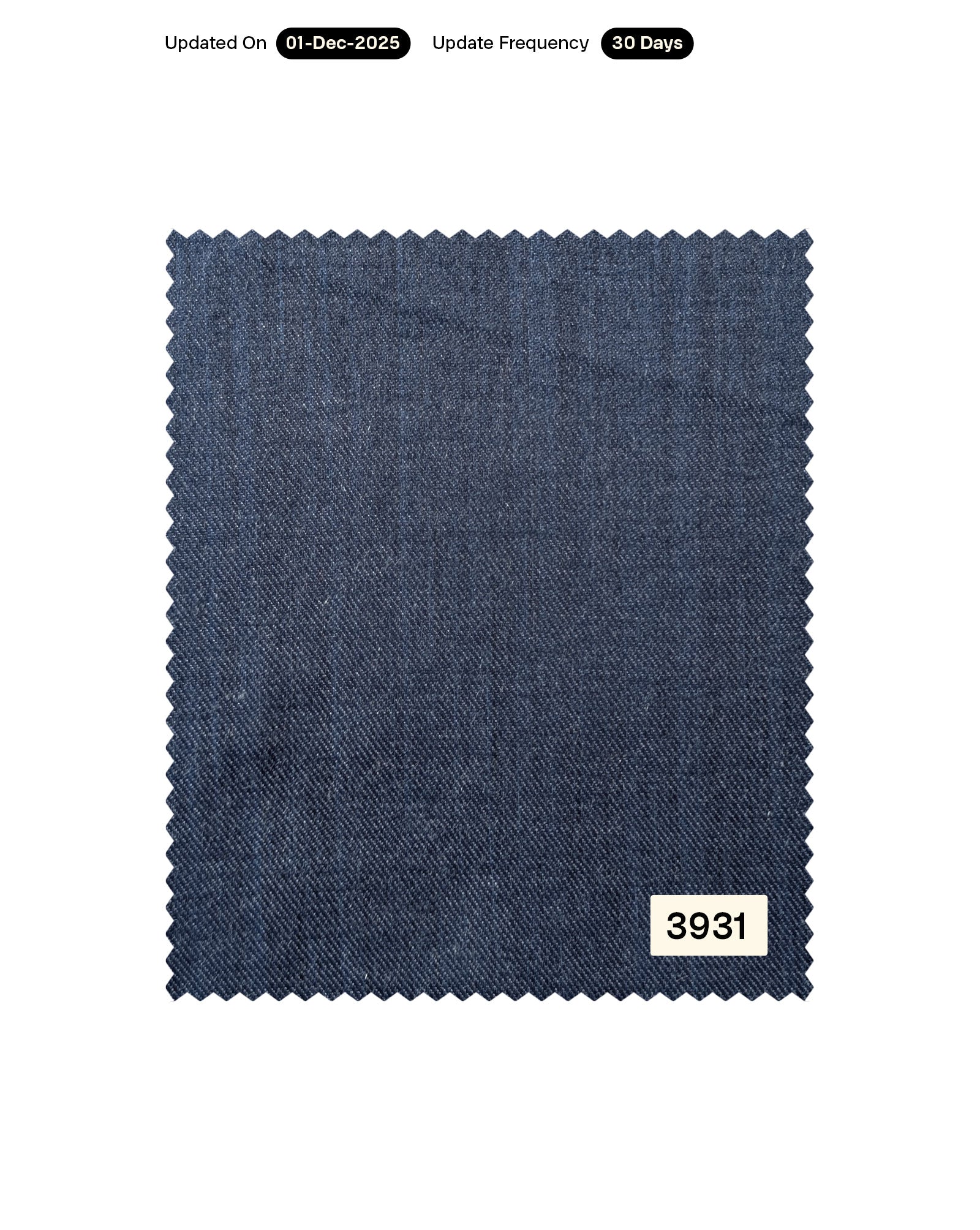 Blended Cotton Yarn Dyed Twill Denim Fabric 58"