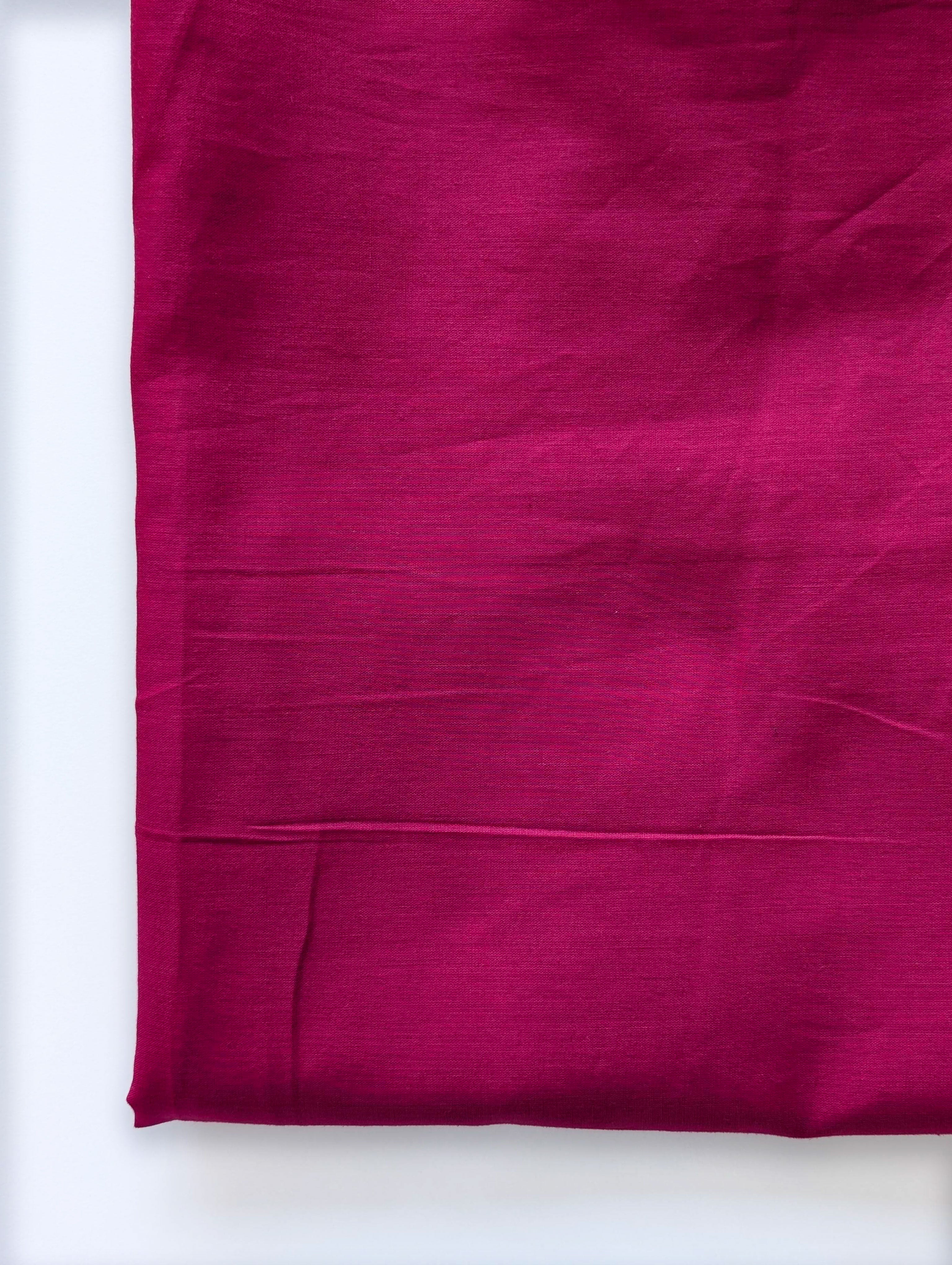 Fuchsia (92 x 80) Voile Cotton Mill Dyed Fabric