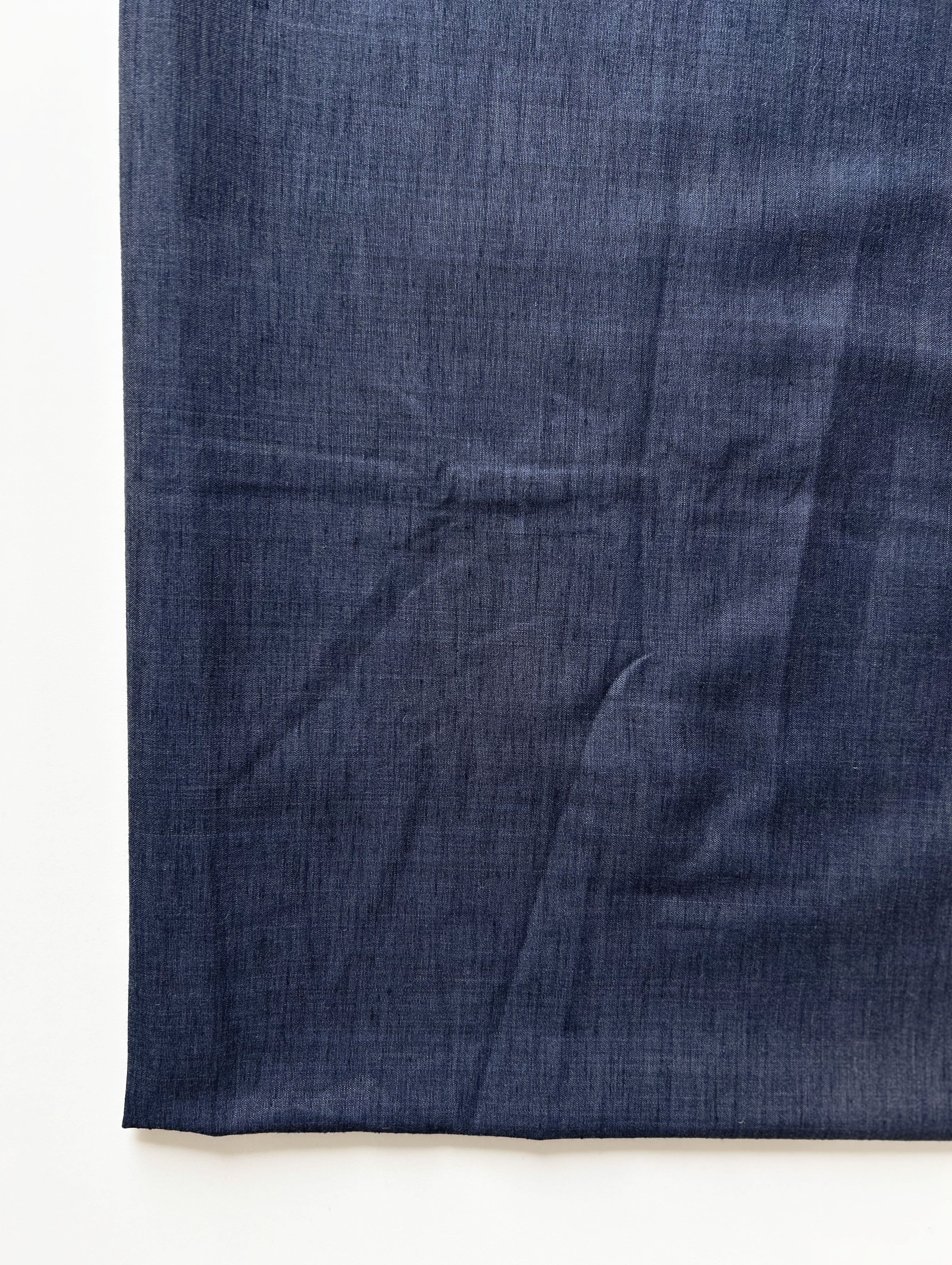 Blue Blended Cotton Yarn Dyed Denim Fabric 57"