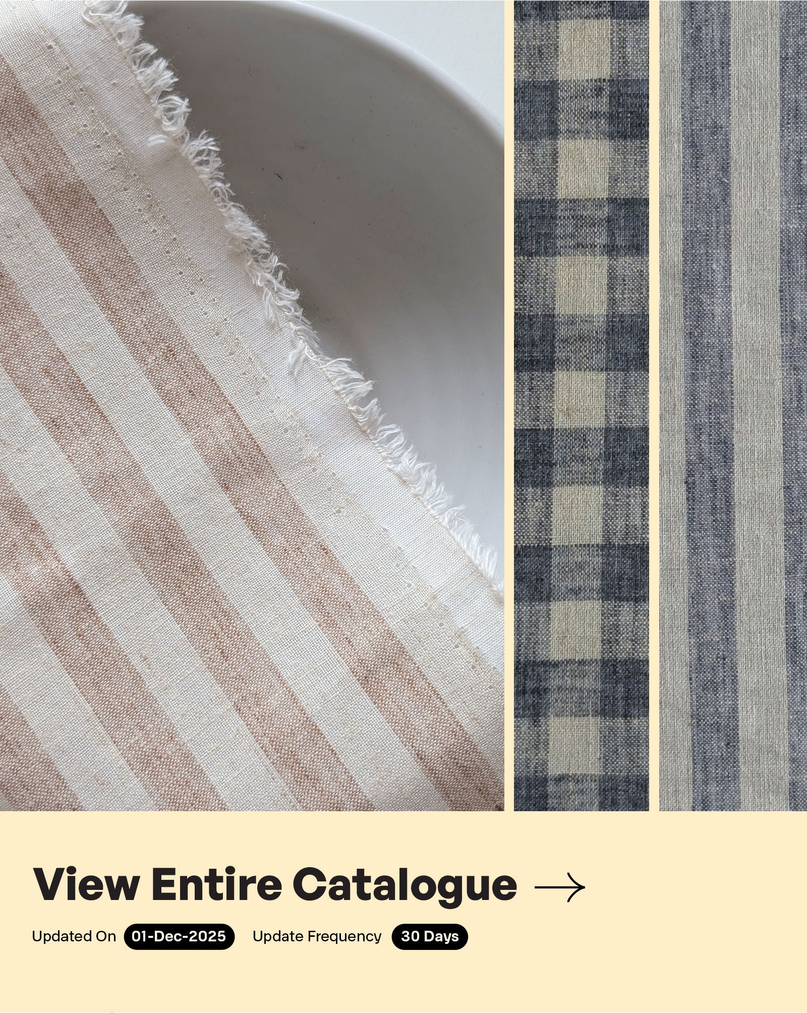 Loom Textured Blended Cotton Yarn Dyed Fabric 58"