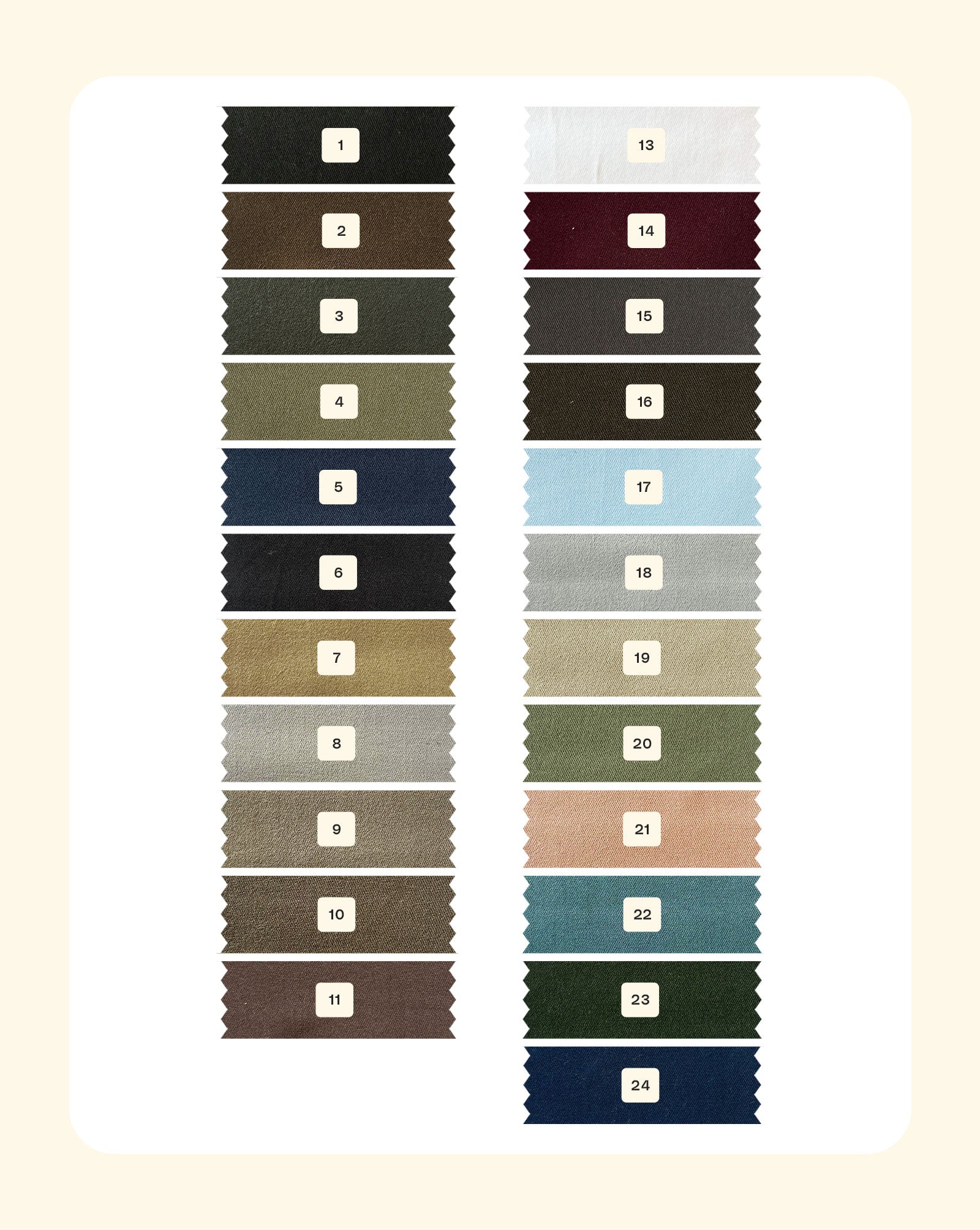 30s Cotton Twill Lafer Mill Dyed Fabric 57"