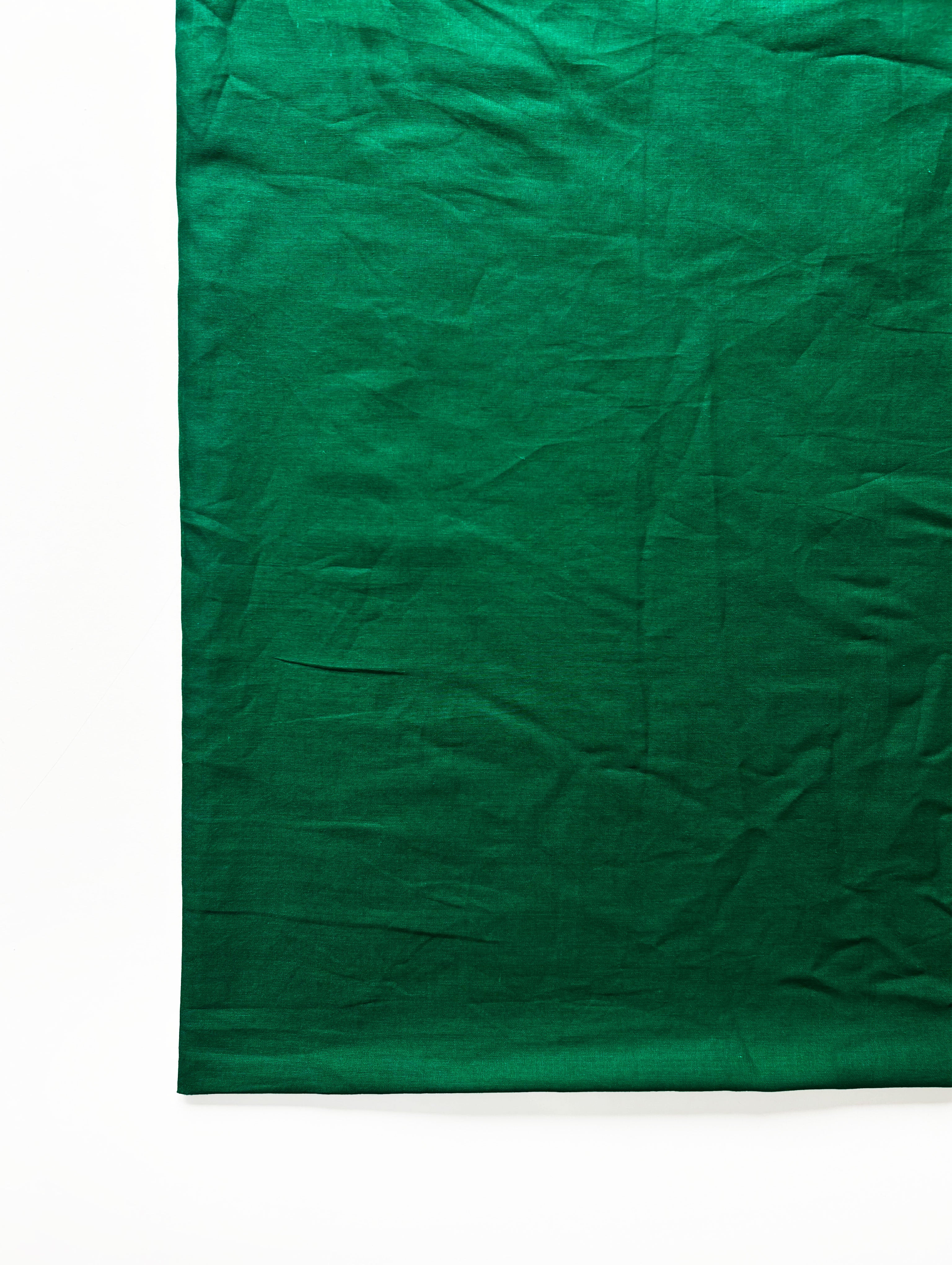 Green (92 x 80) Voile Cotton Mill Dyed Fabric