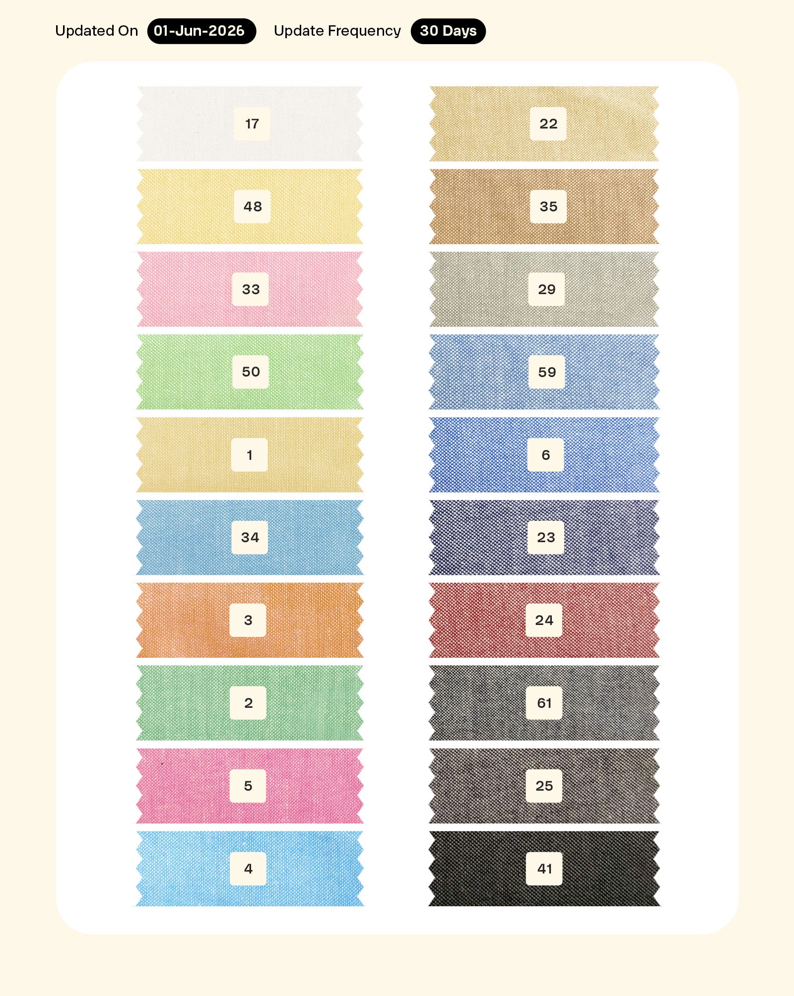Cotton Poly Oxford Mill Dyed Fabric 56"