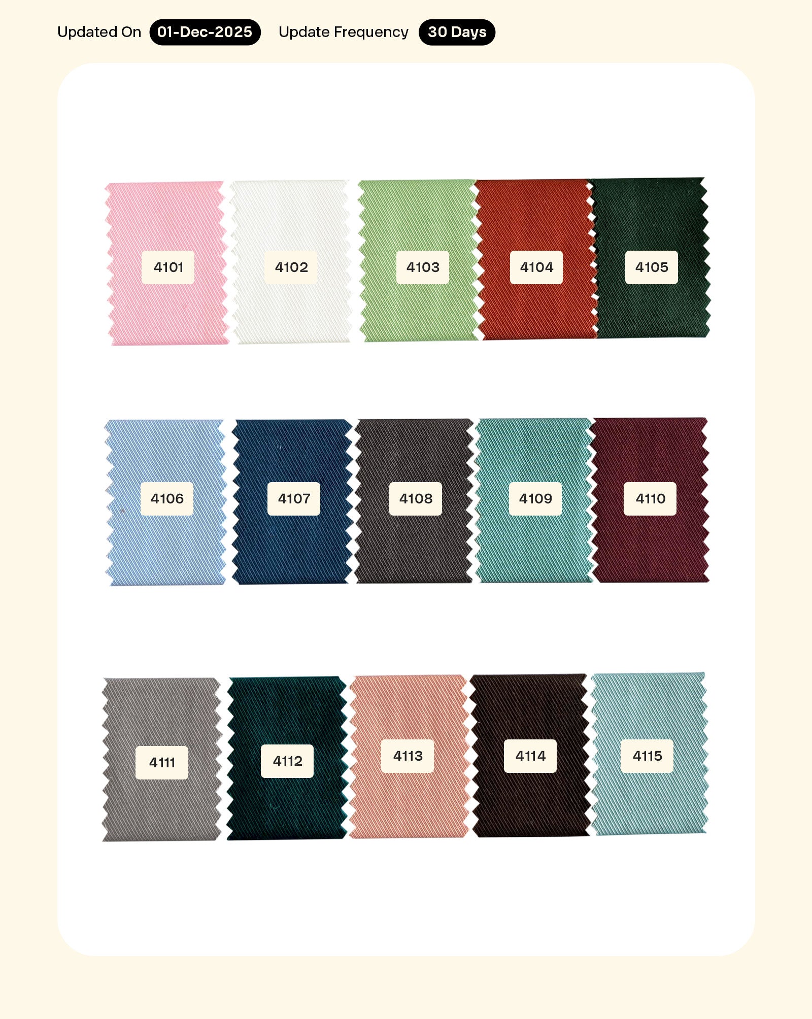 Heavy Cotton Twill Mill Dyed Fabric 57" (American Twill)