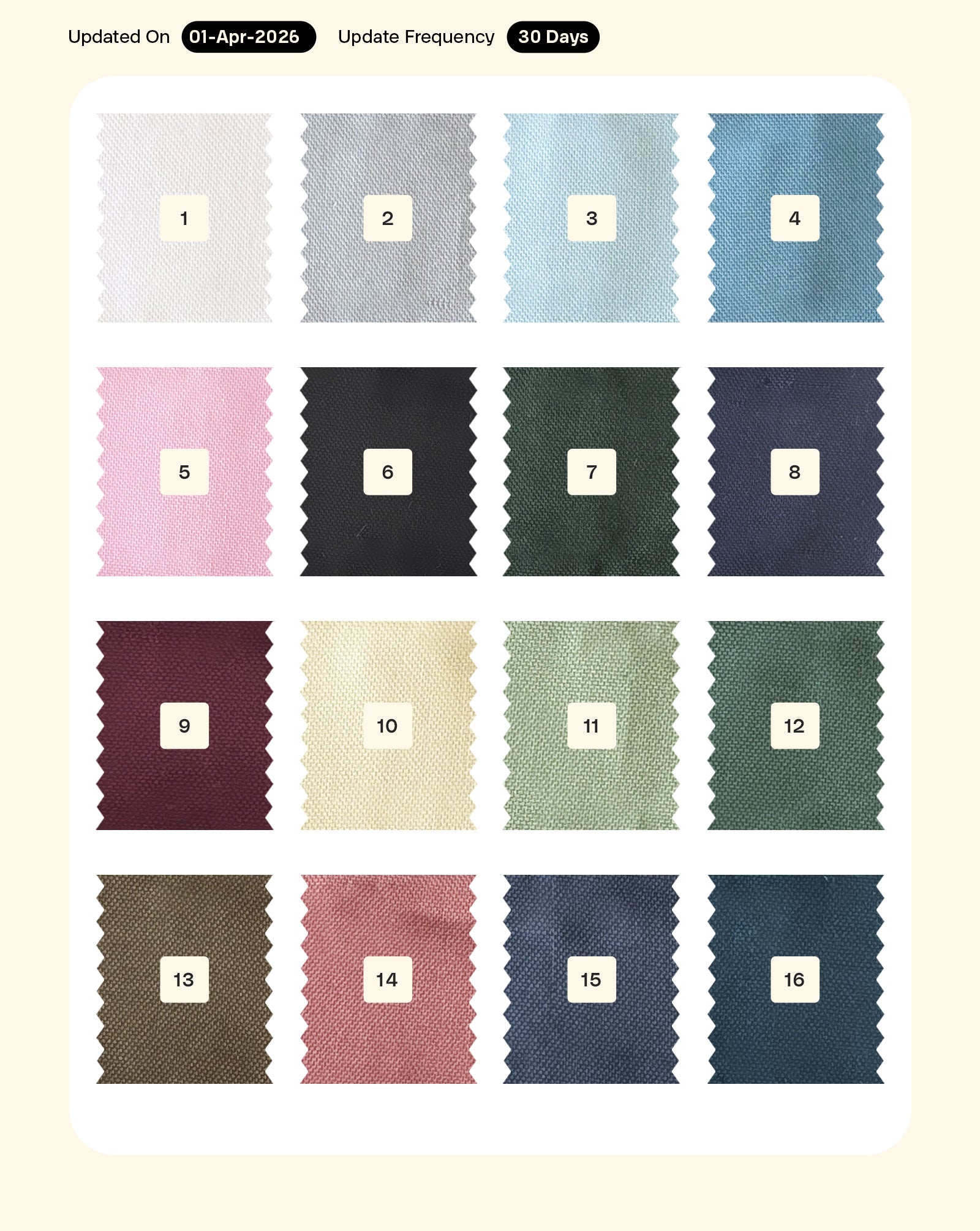 Cotton Mill Dyed Fabric 58"