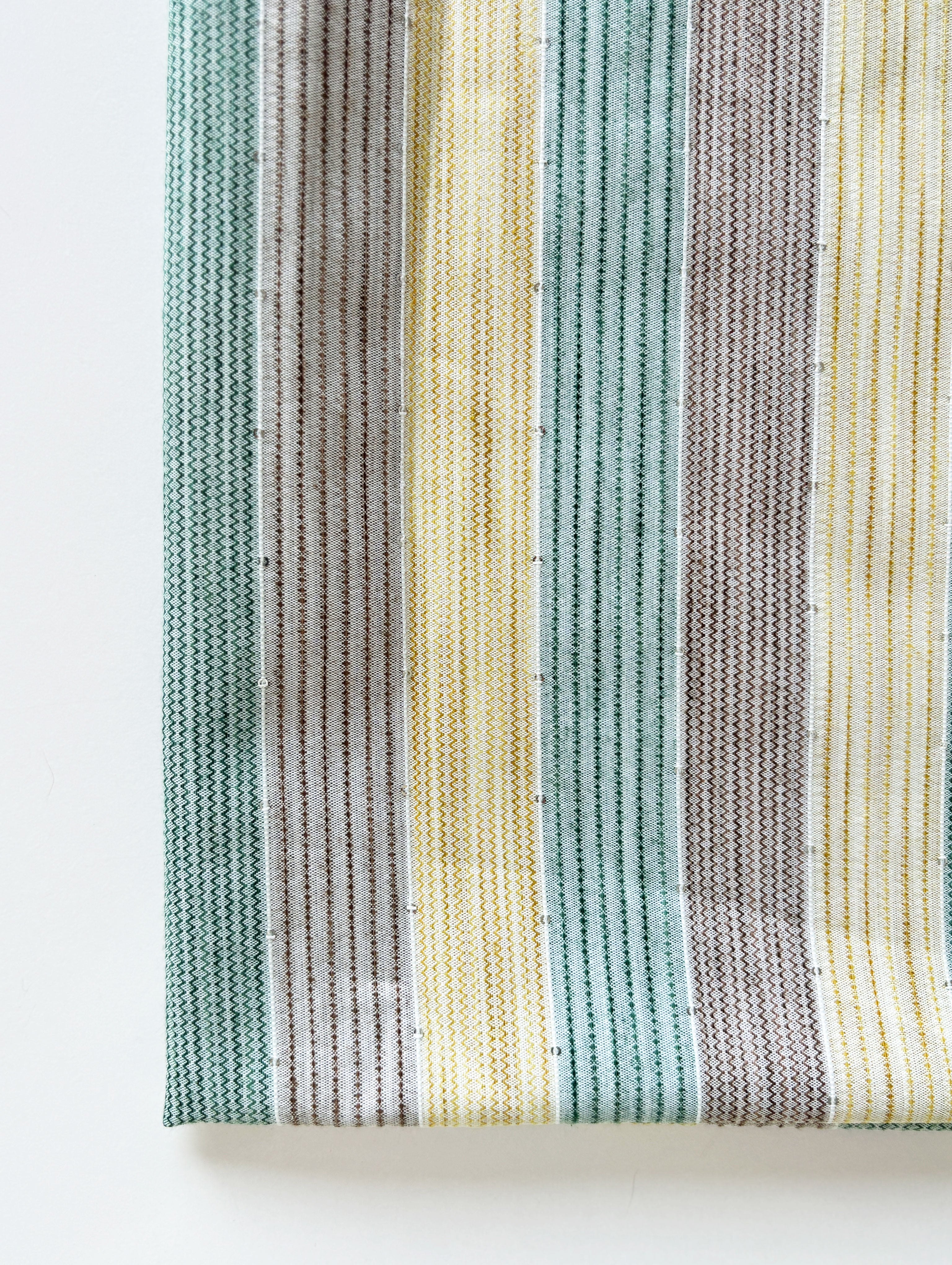 Green Loom Textured Blended Viscose Sequins Yarn Dyed Fabric 60"