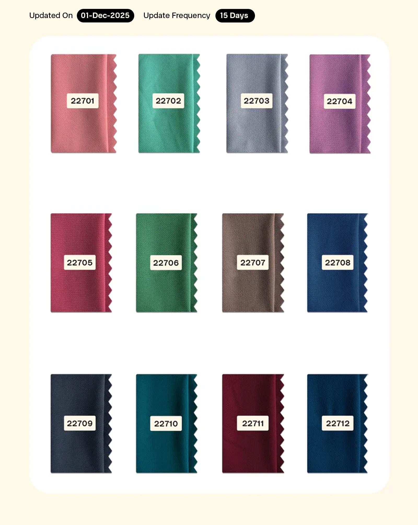 Poly Double Georgette Fabric 60" - 18.5 kg