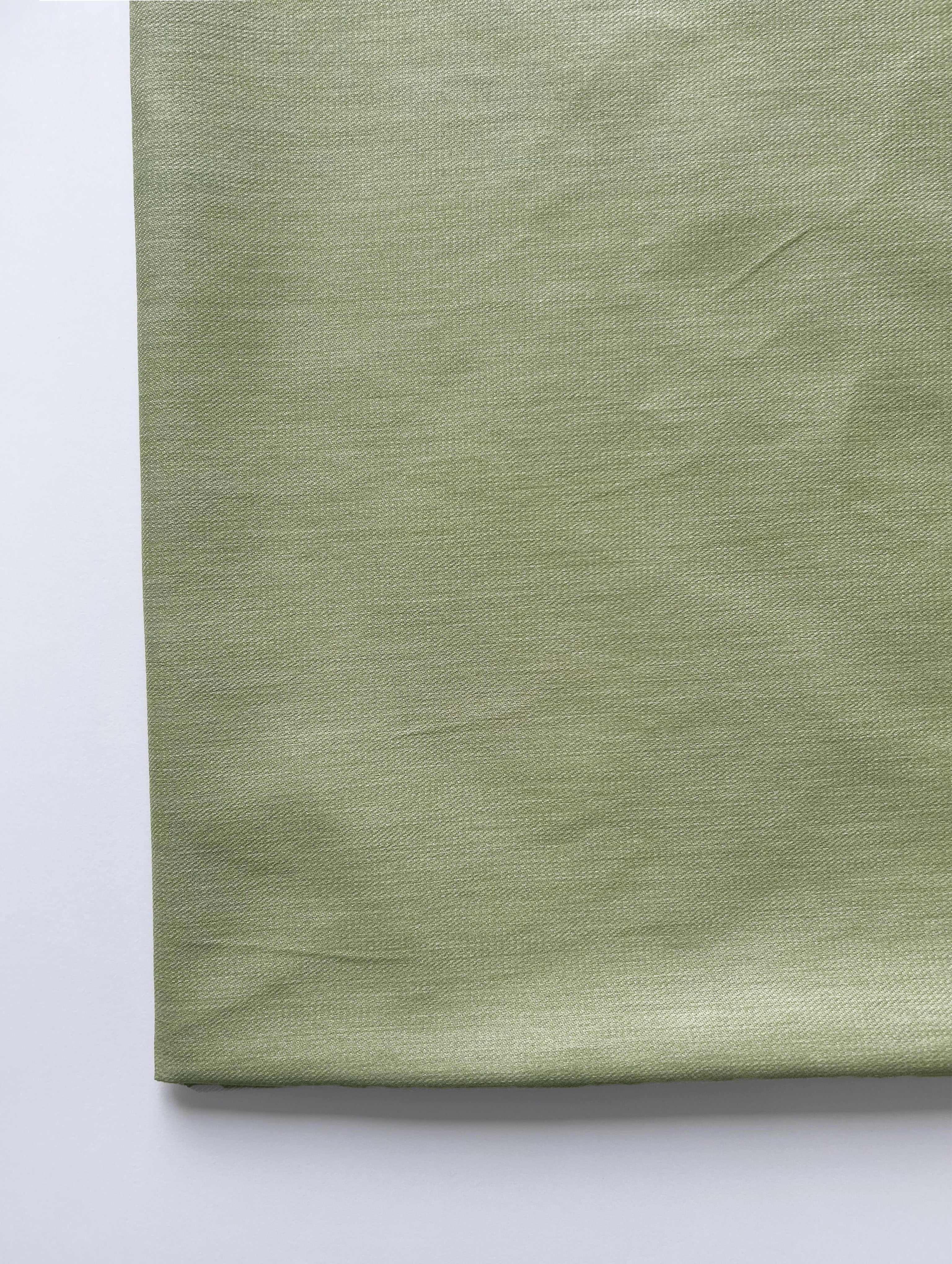 Green Cotton Denim Yarn Dyed Fabric 62"