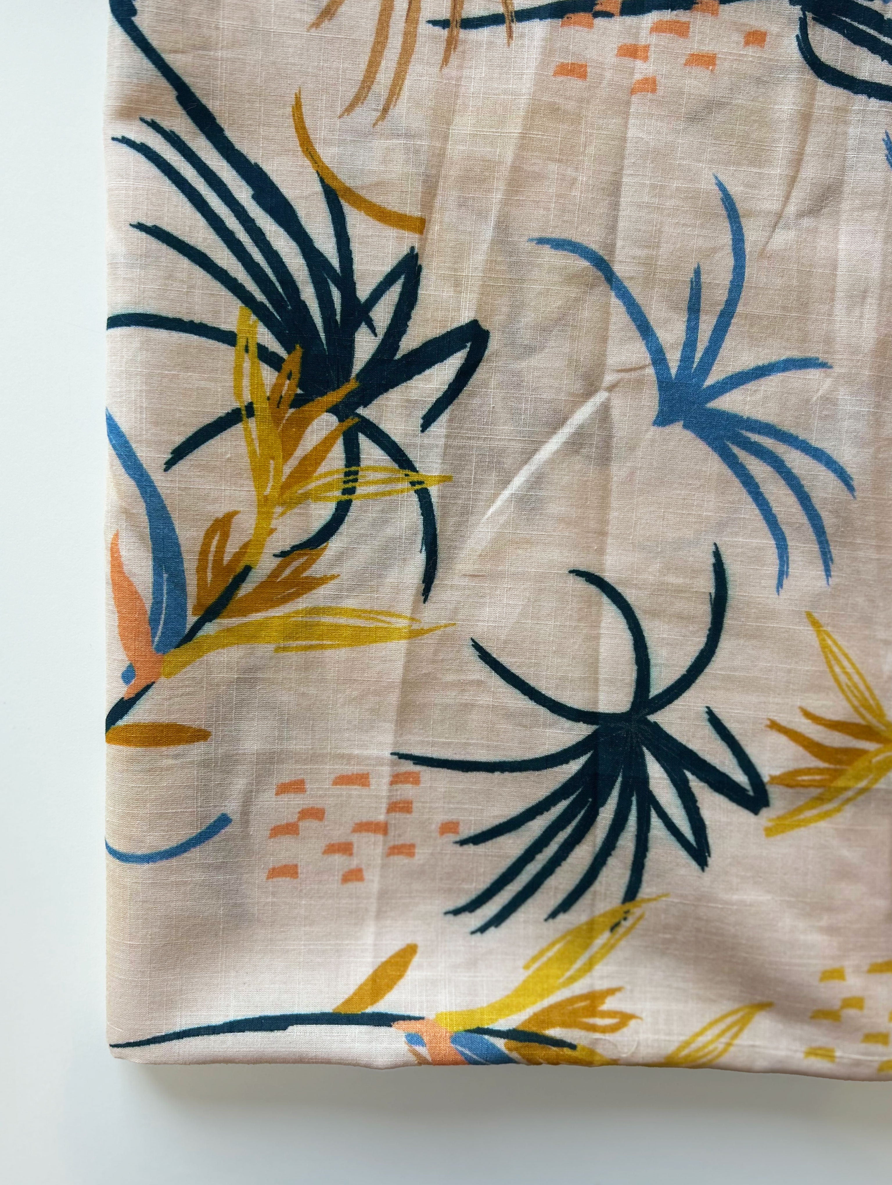 Peach Digital Print 60s (92 x 88) Cotton Slub Fabric