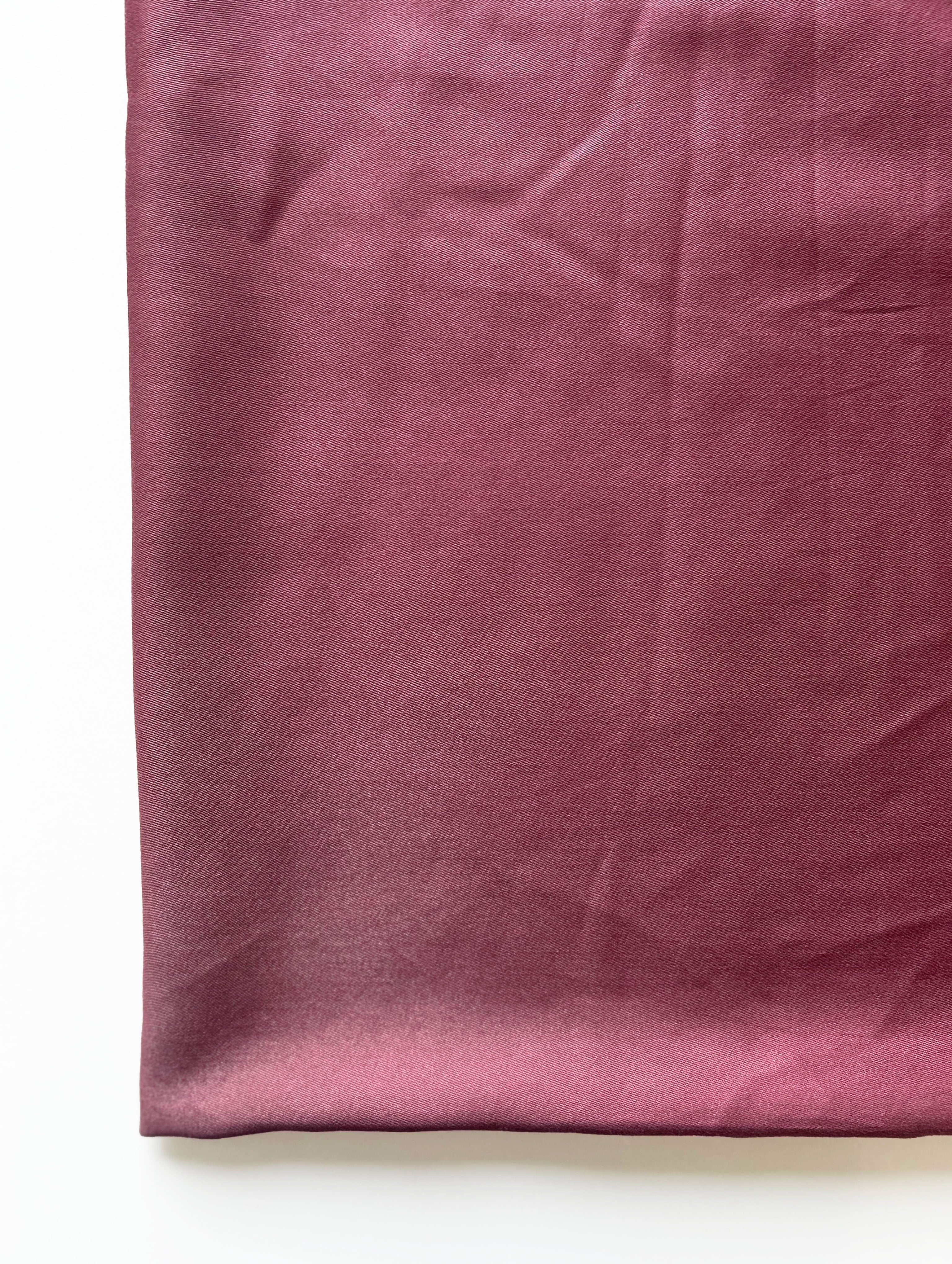 Dark Pink Viscose Gaji Satin Mill Dyed Fabric 56" - 20 kg