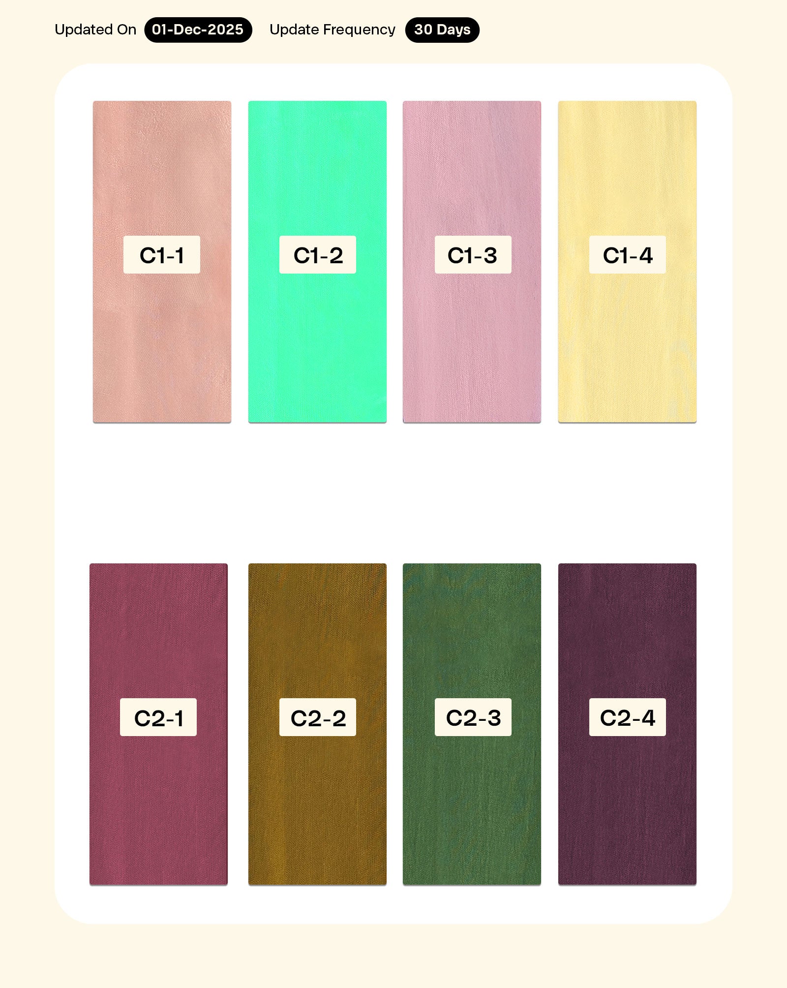 Viscose Natural Crepe Mill Dyed Fabric 8 kg