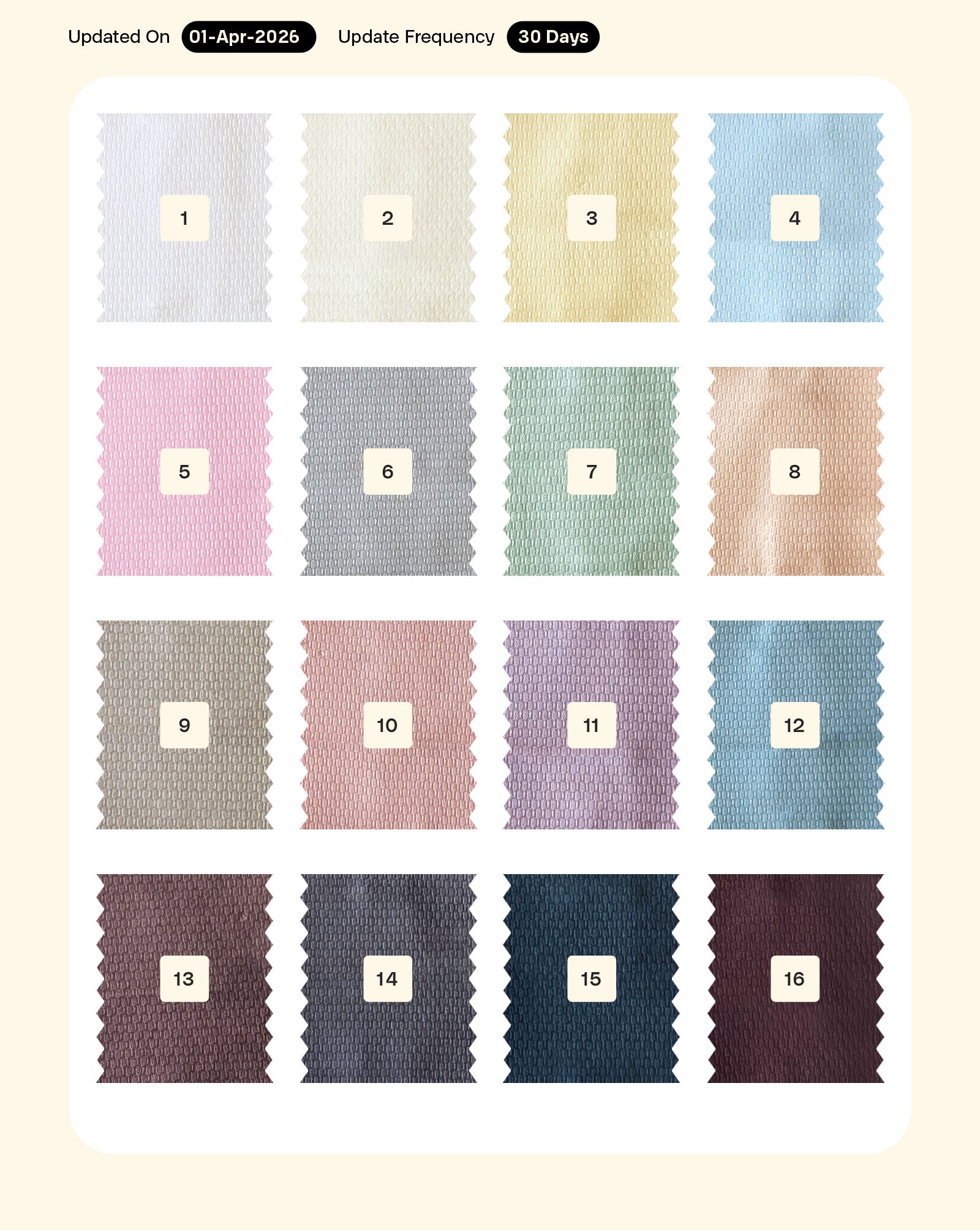 Cotton Dobby Mill Dyed Fabric 58"