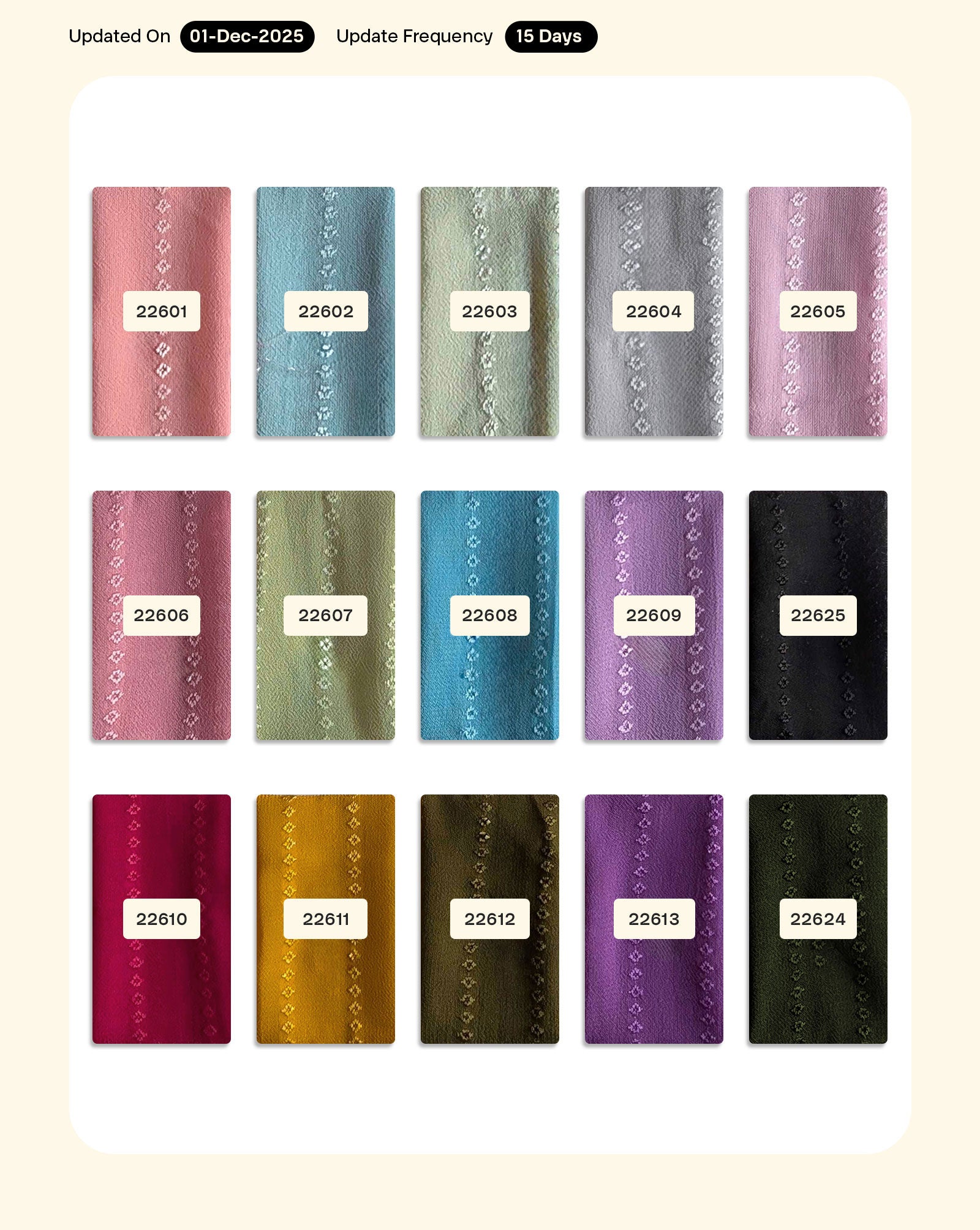 Poly Dobby Georgette Fabric 46" - 9 kg