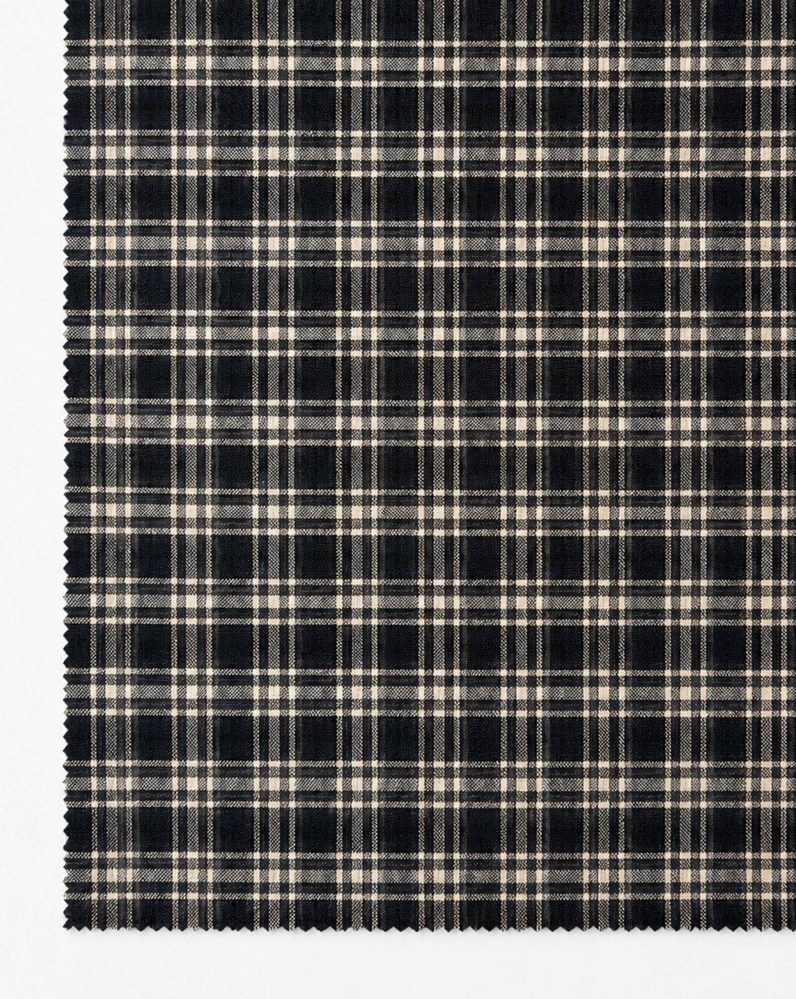 Cotton Viscose Check Dobby Single Side Brushed Fabric 56"