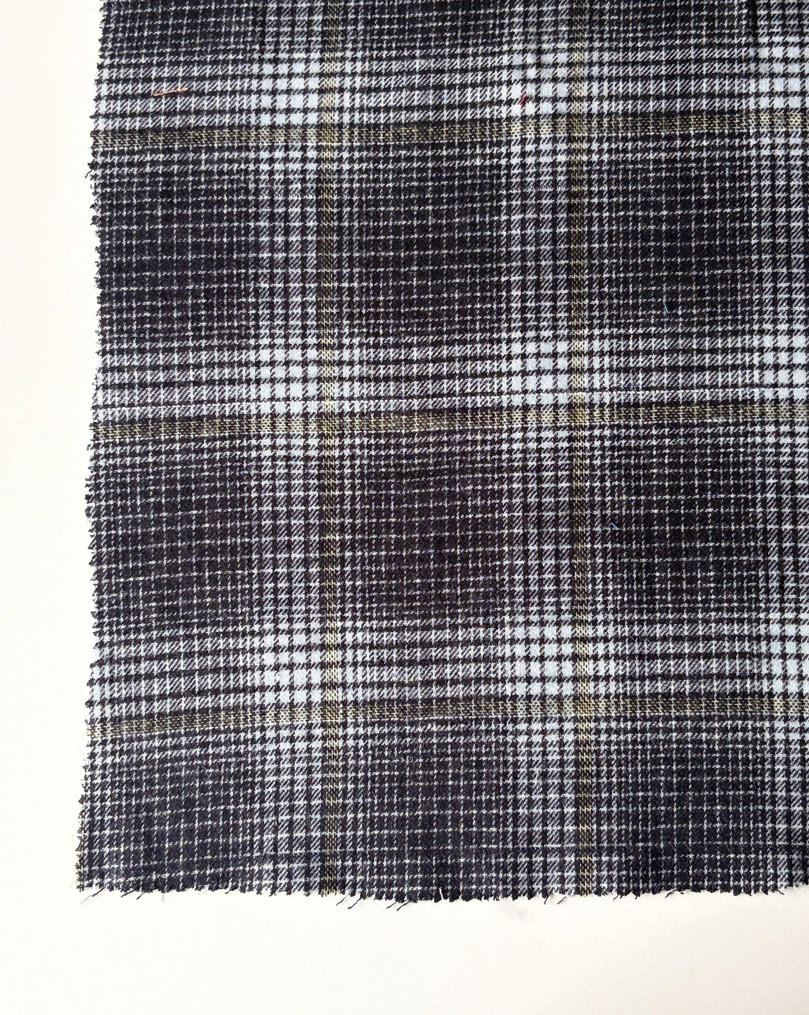 Black Cotton Y/D Twill Single Side Brushed Fabric 56"