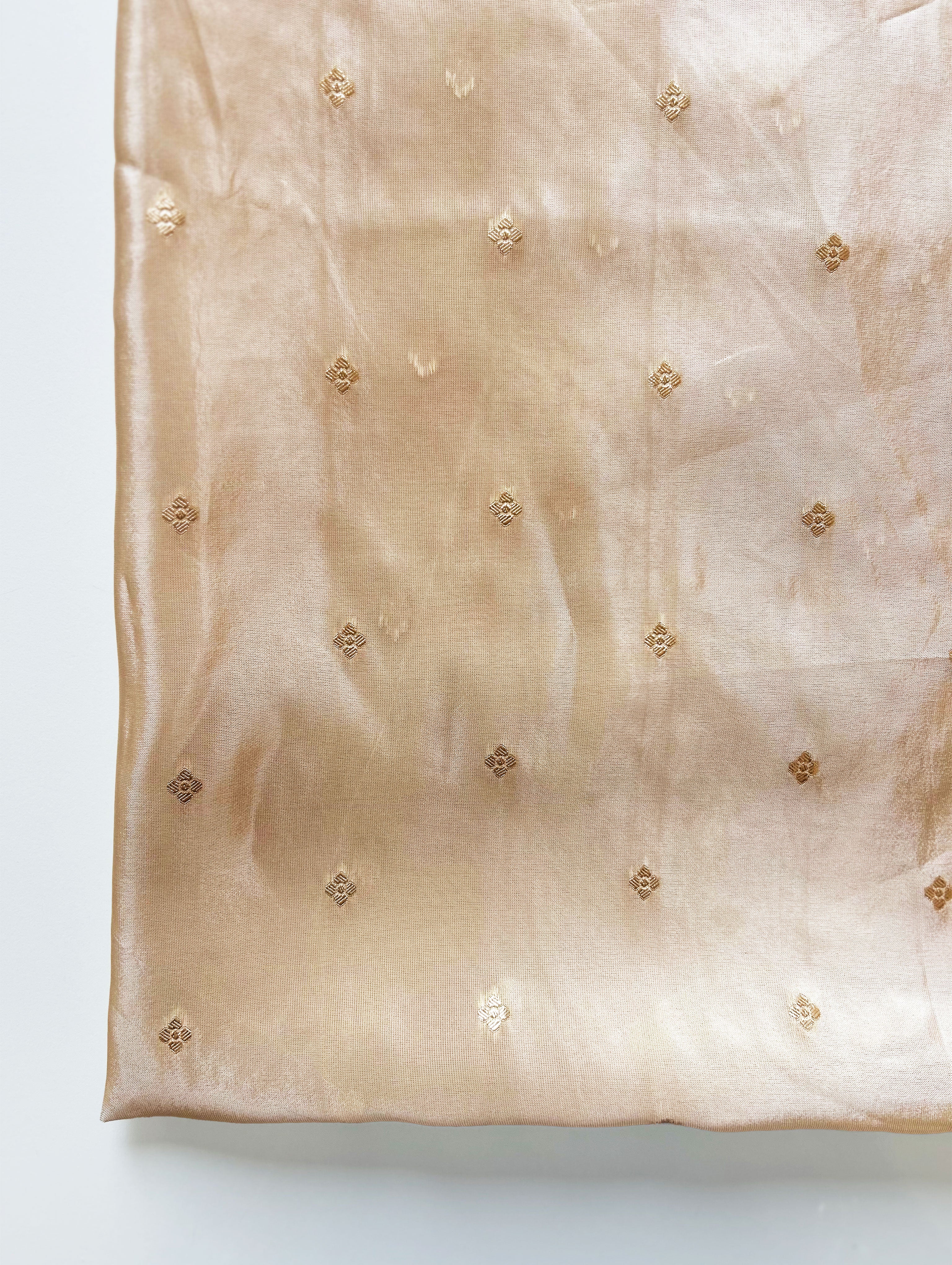 60 Gram Viscose HO Tissue Silk Booti Jacquard Fabric - ( Swatch 10x12" )