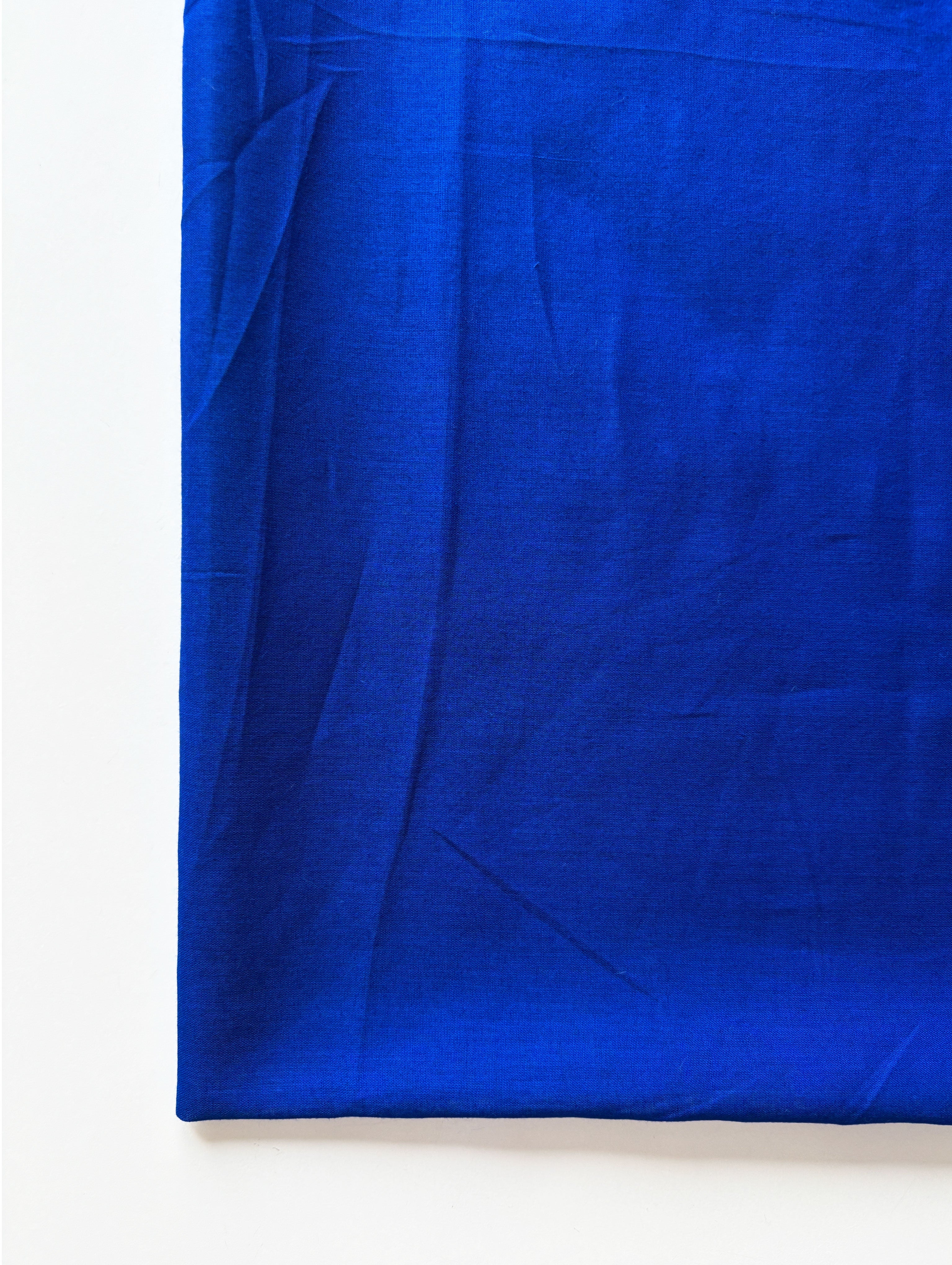 Blue (92 x 80) Voile Cotton Mill Dyed Fabric