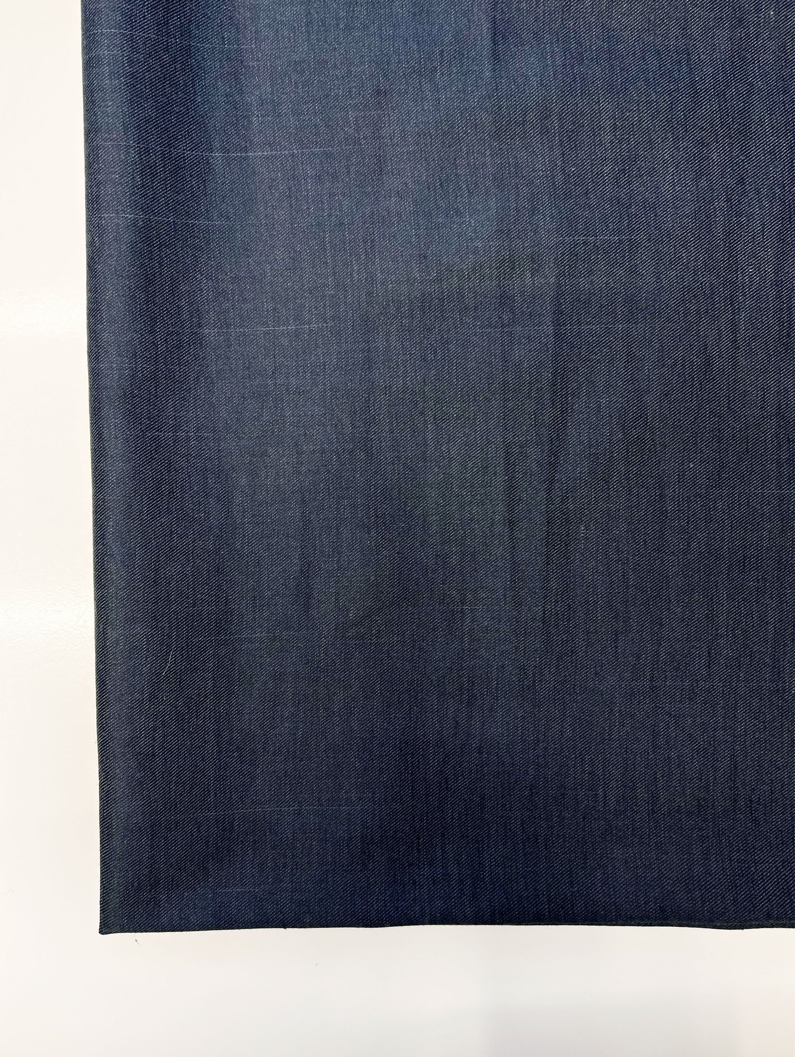 Blue Blended Cotton Yarn Dyed Twill Denim Fabric 58"